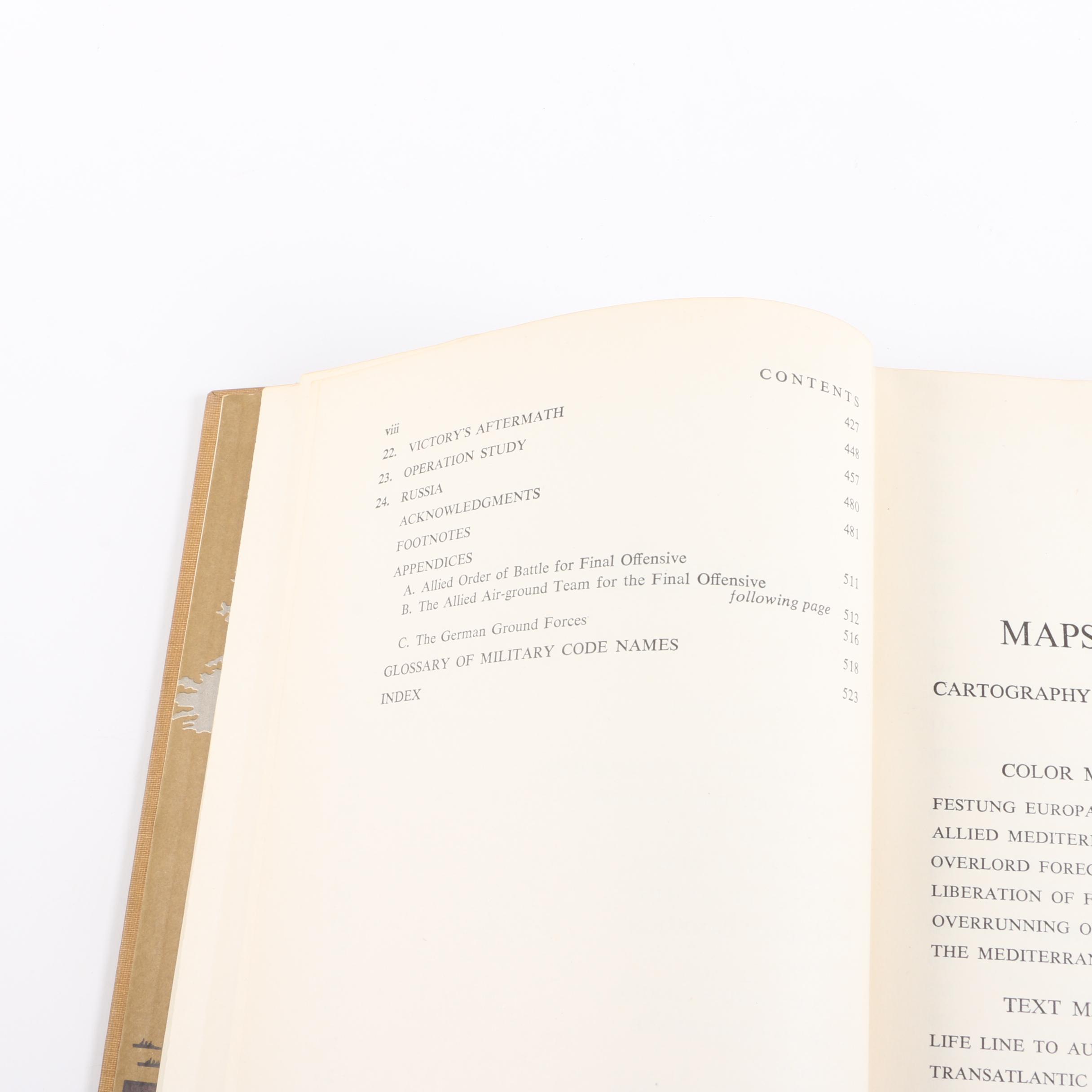 Vintage History Books including First Printing "Inside the Third Reich"