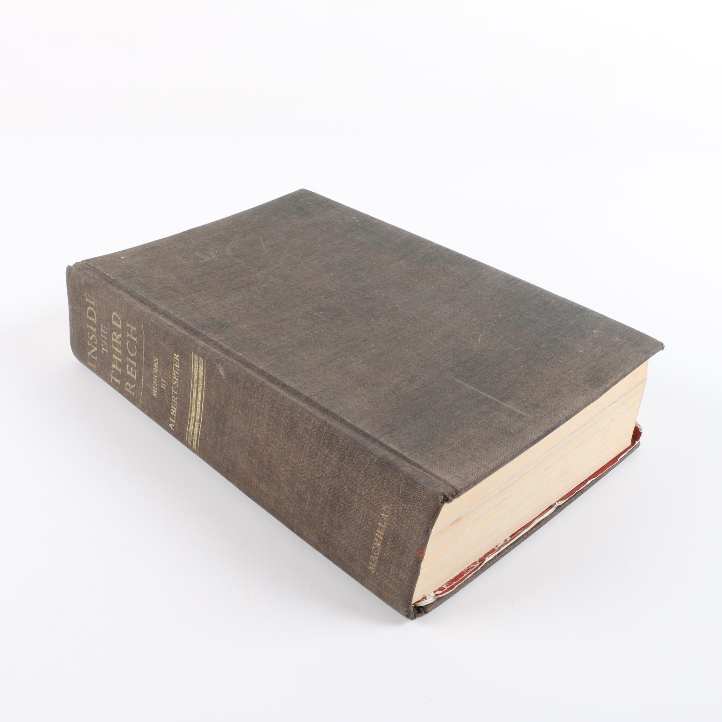 Vintage History Books including First Printing "Inside the Third Reich"