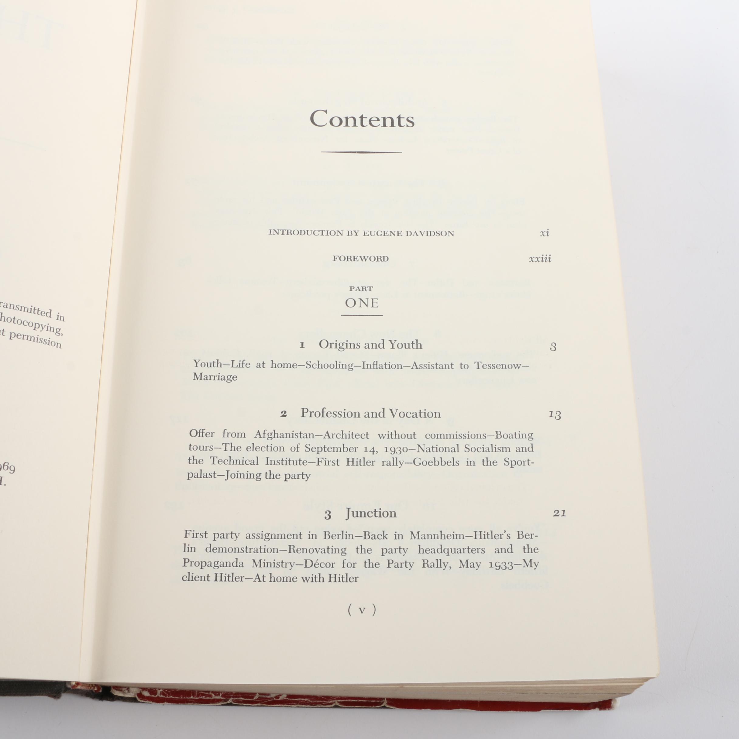 Vintage History Books including First Printing "Inside the Third Reich"