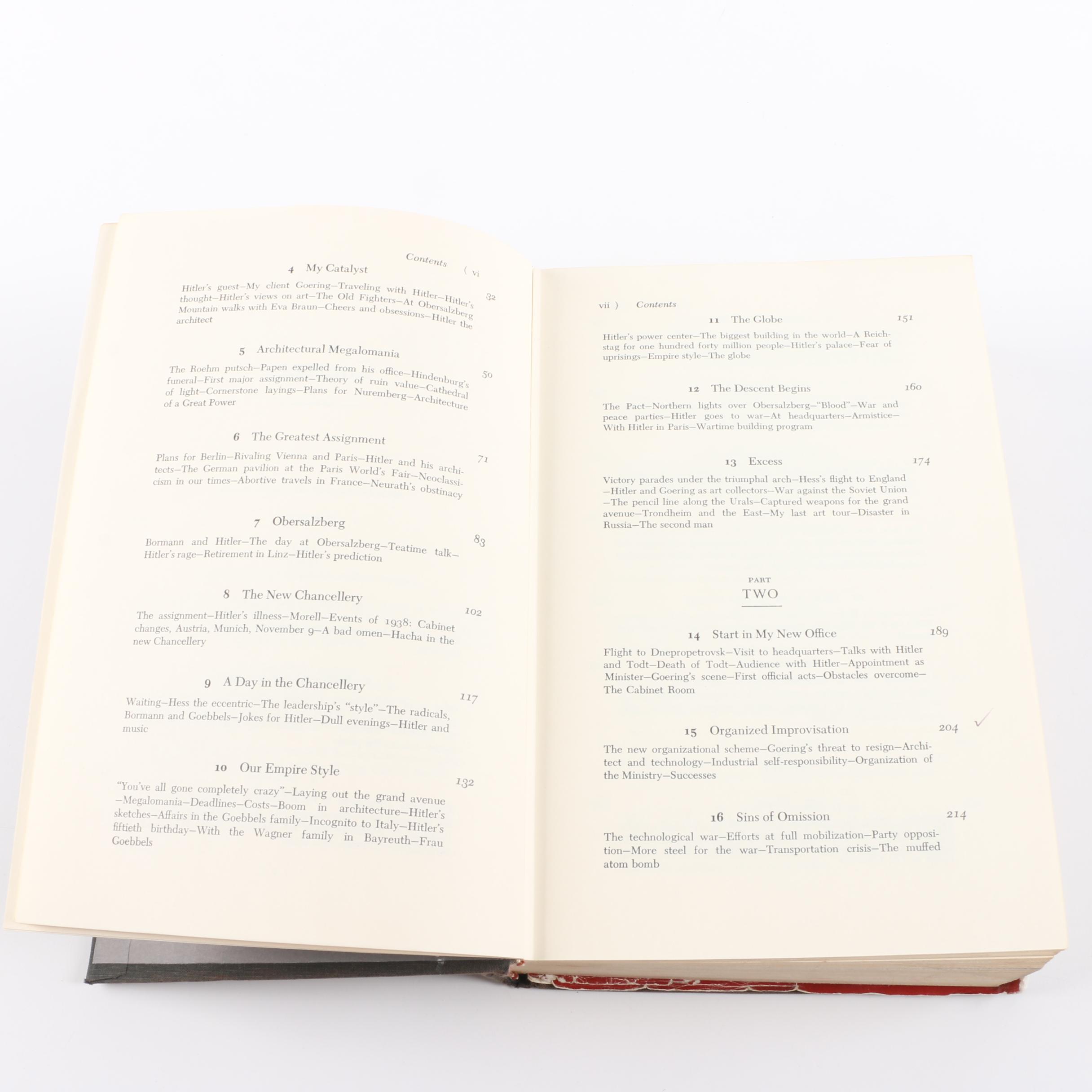 Vintage History Books including First Printing "Inside the Third Reich"