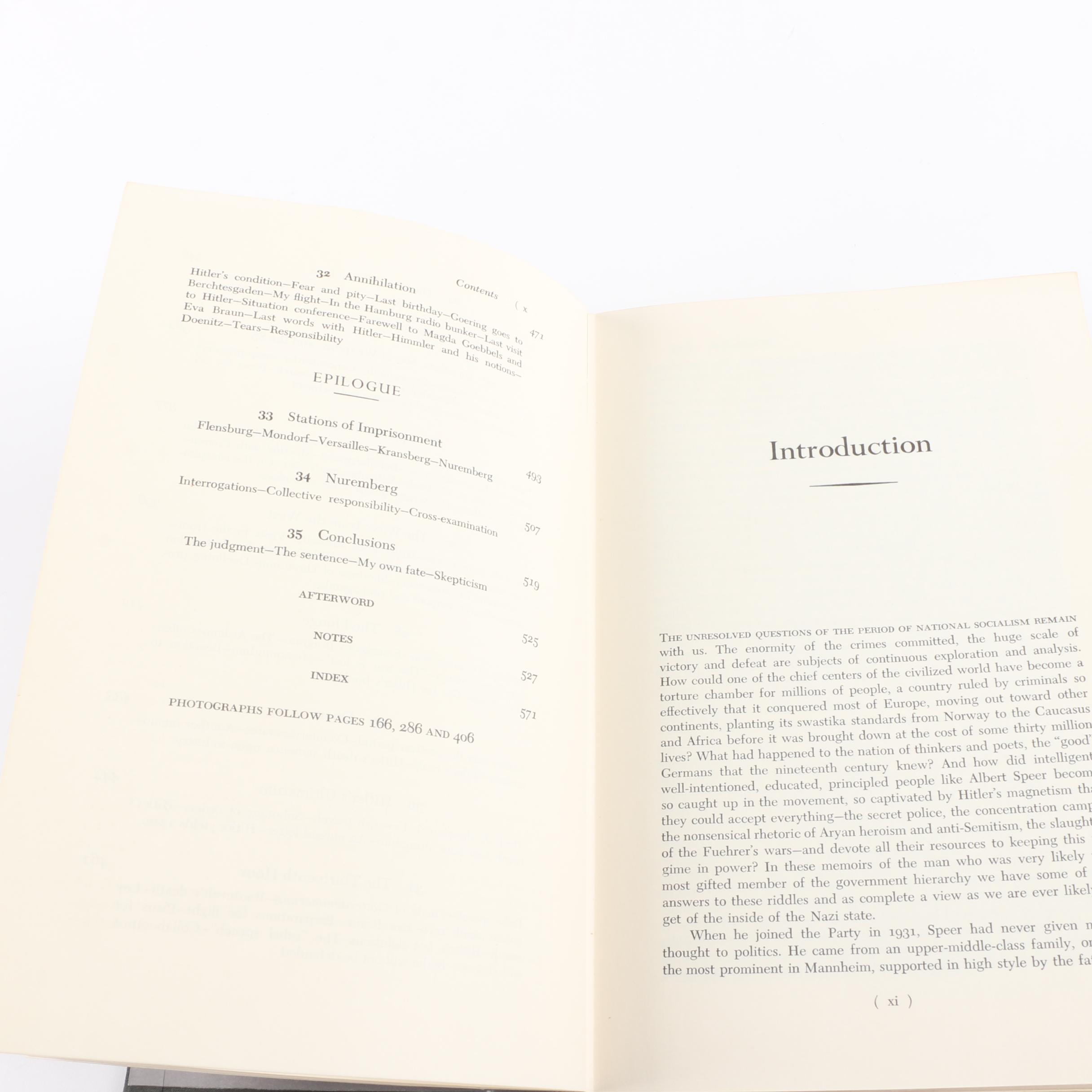 Vintage History Books including First Printing "Inside the Third Reich"