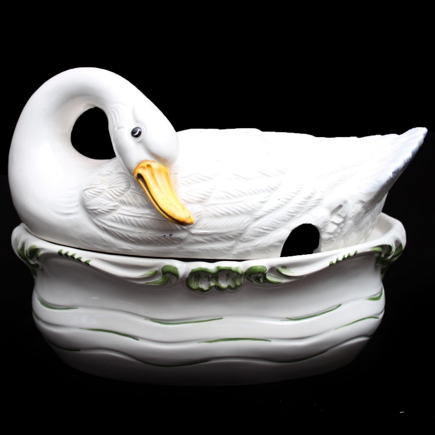 Ceramic Duck Tureen