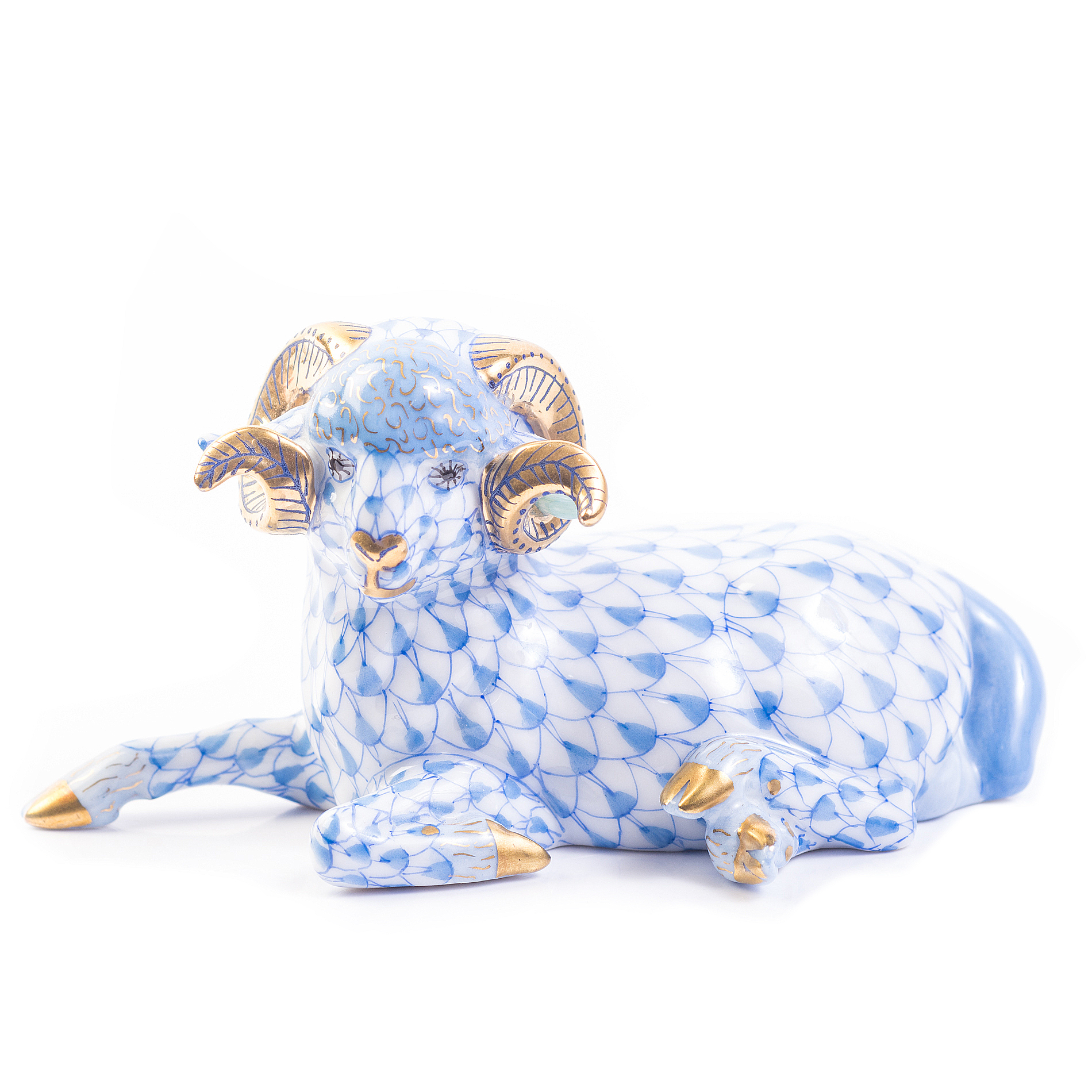 Herend Porcelain Ram Figurine