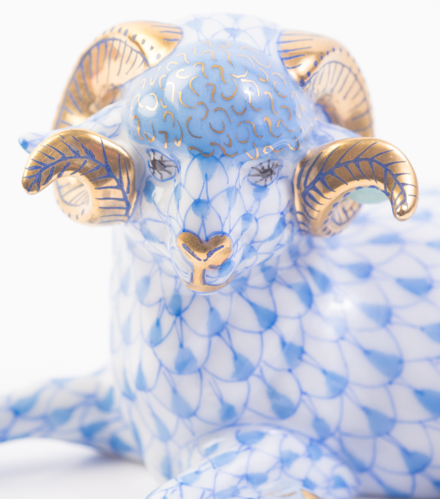 Herend Porcelain Ram Figurine