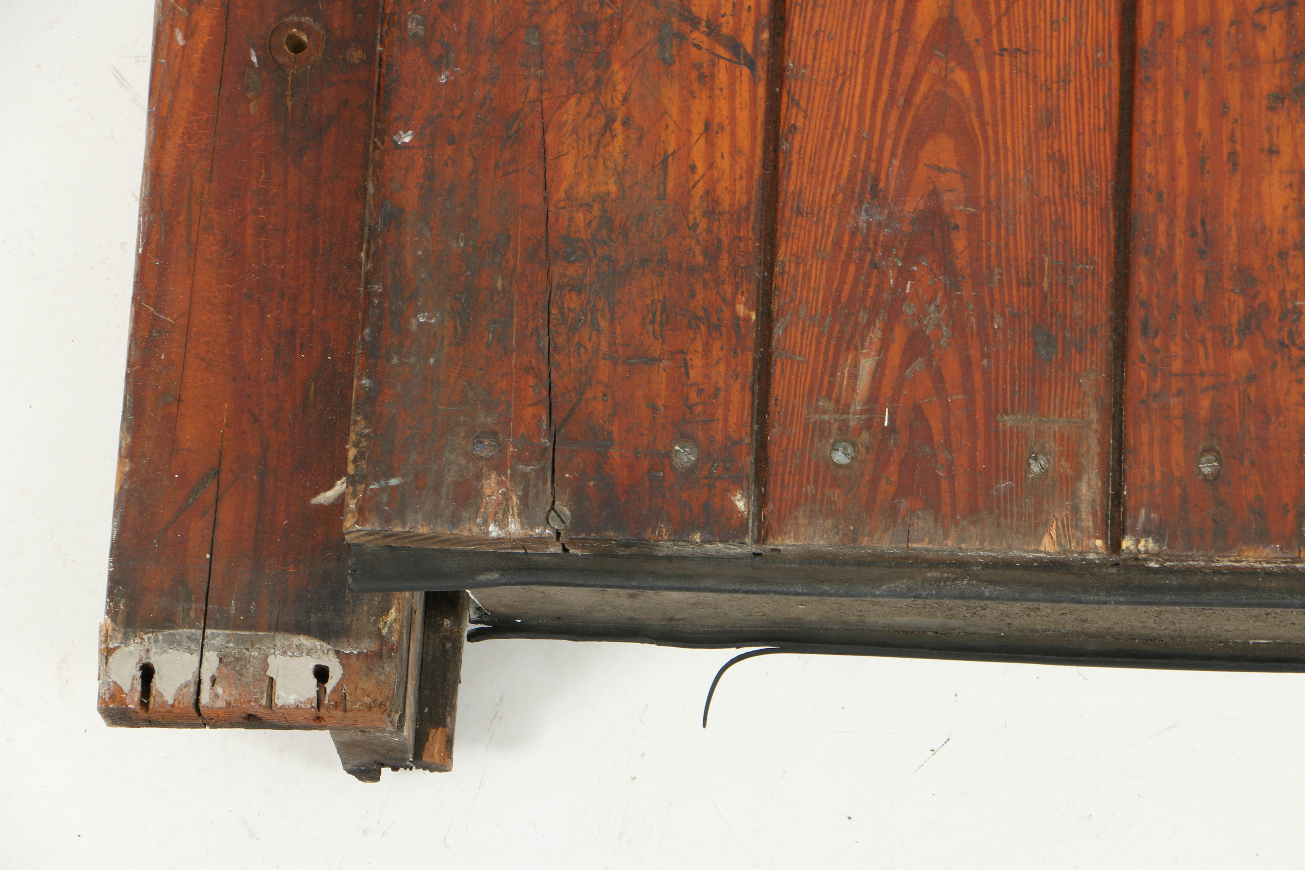 Vintage Jamison Built Cork Insulated Freezer Door and Frame