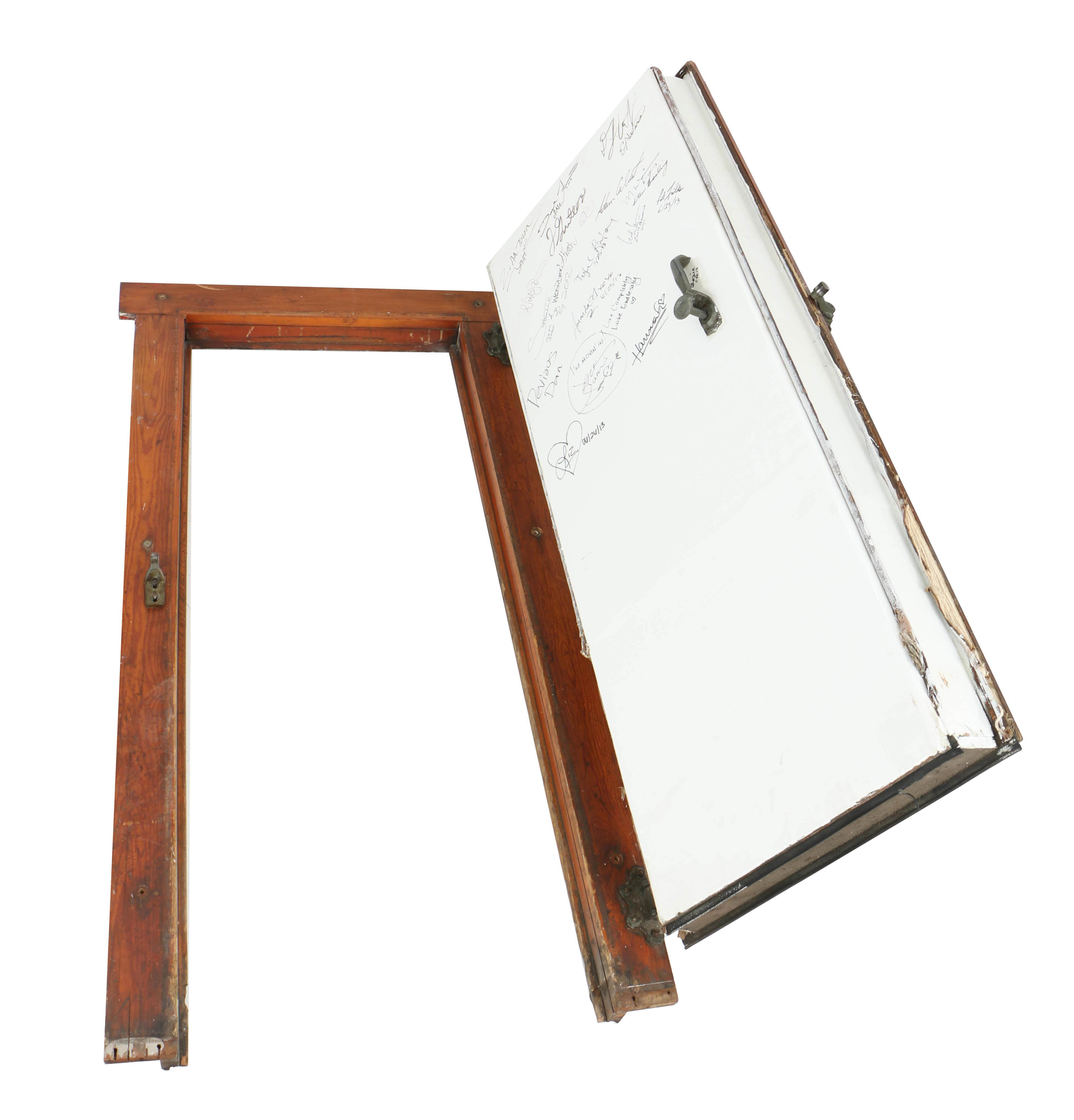 Vintage Jamison Built Cork Insulated Freezer Door and Frame