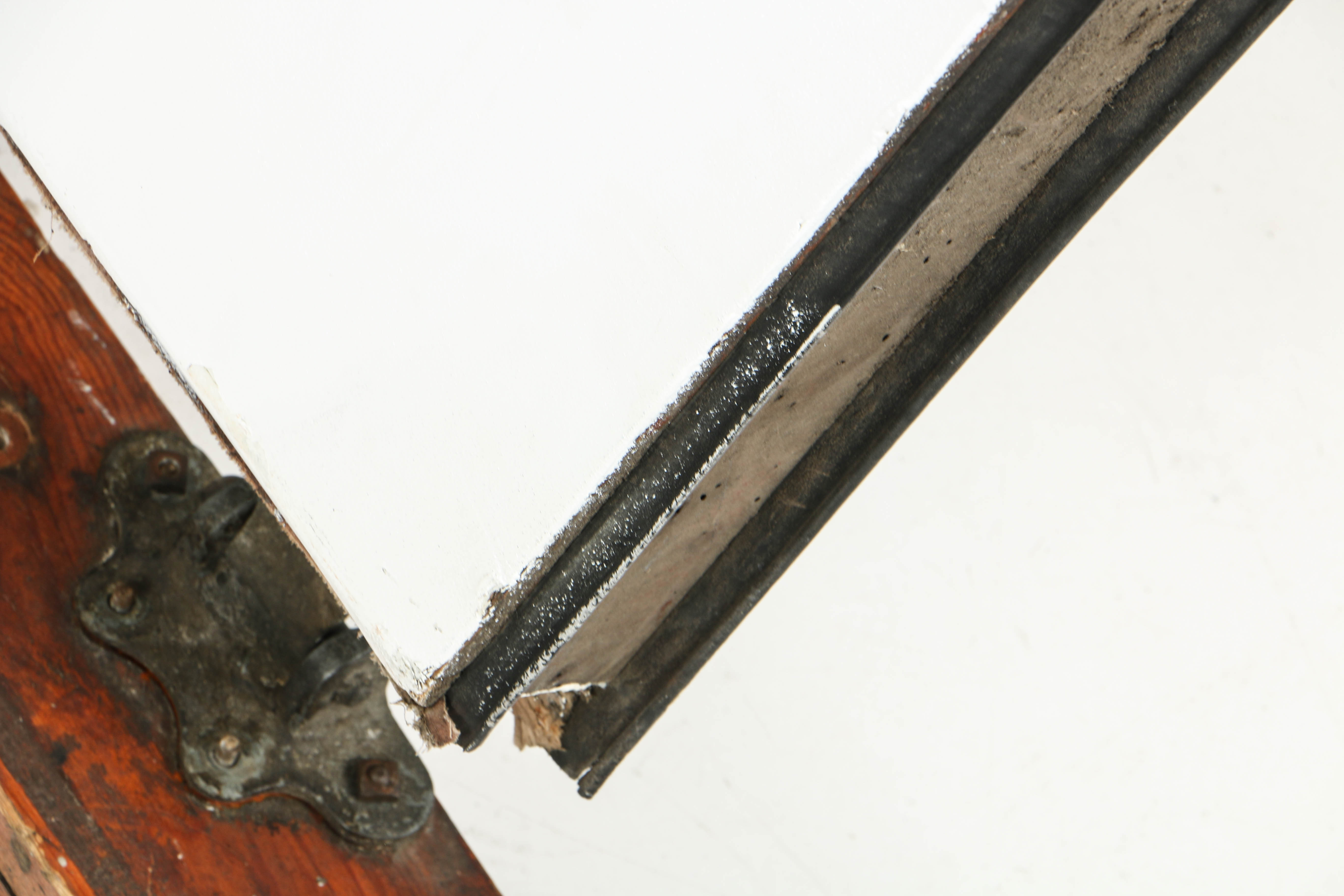 Vintage Jamison Built Cork Insulated Freezer Door and Frame