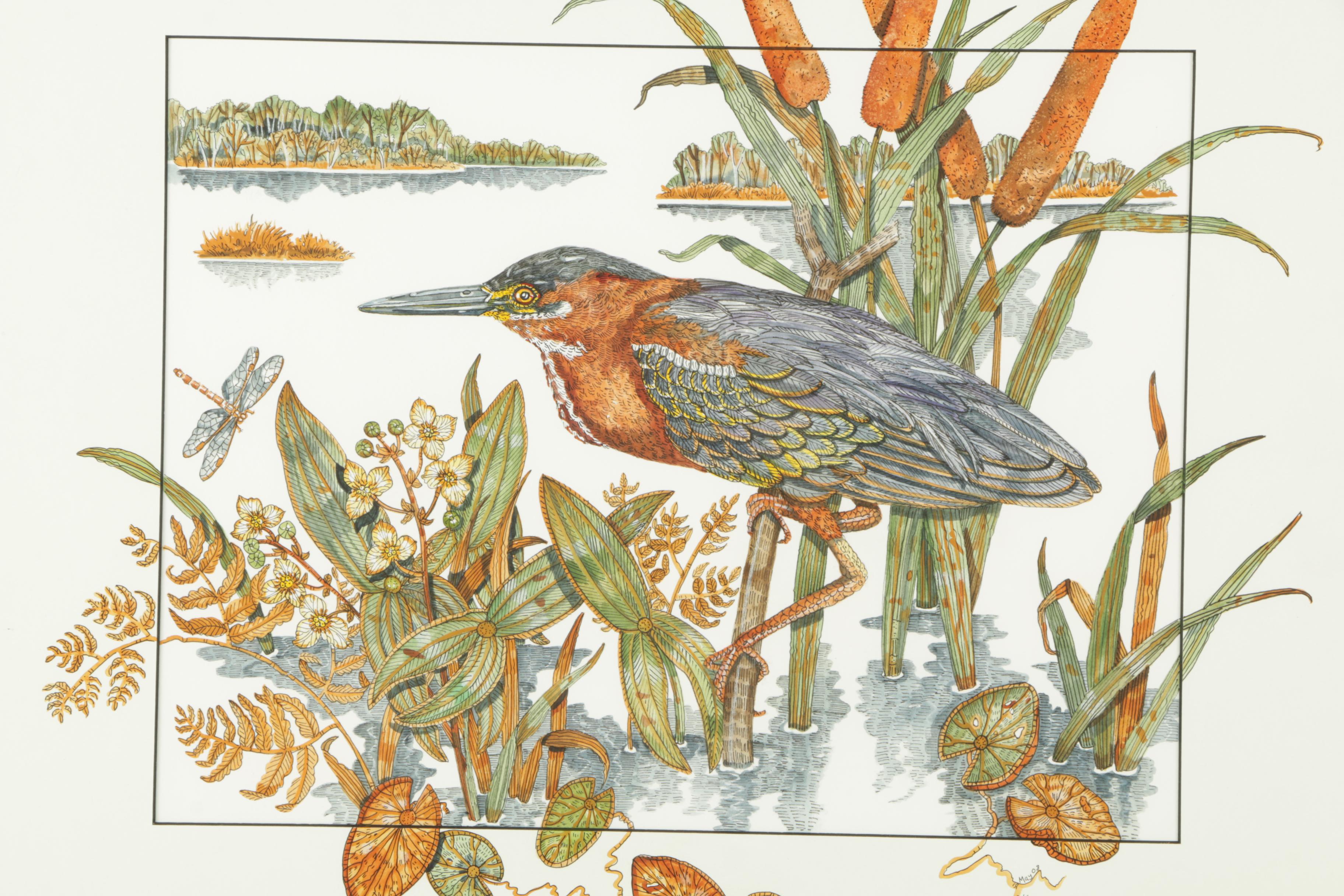 Kathy R. Crowther Watercolor, Ink, and Gouache Painting on Paper