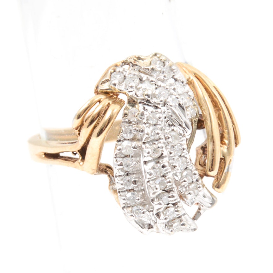 10K Yellow Gold Diamond Ring