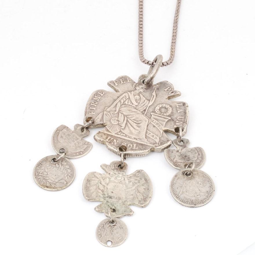 Sterling Silver Coin Necklace