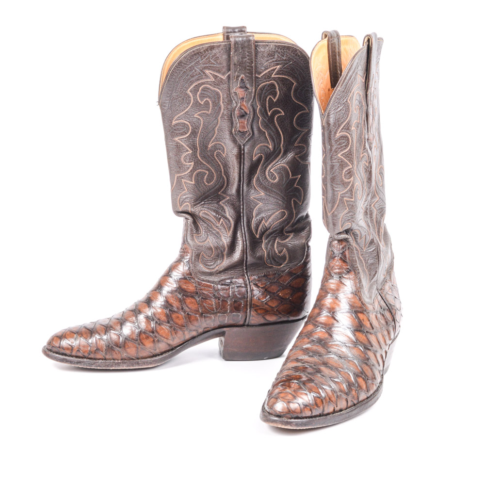 Vintage Cat's Paw Leather Cowboy Boots