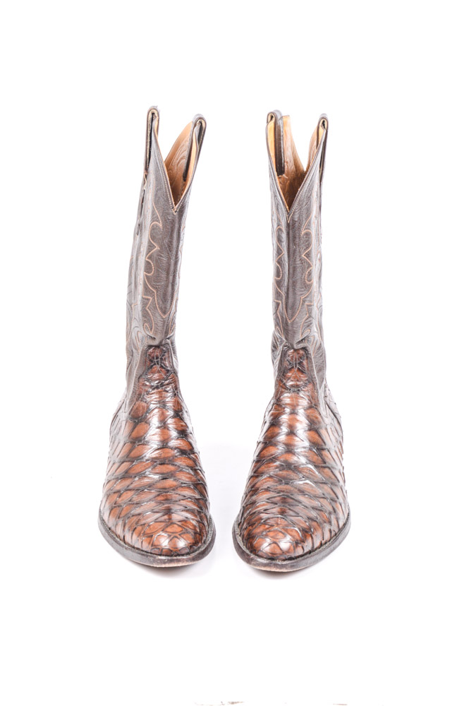 Vintage Cat's Paw Leather Cowboy Boots