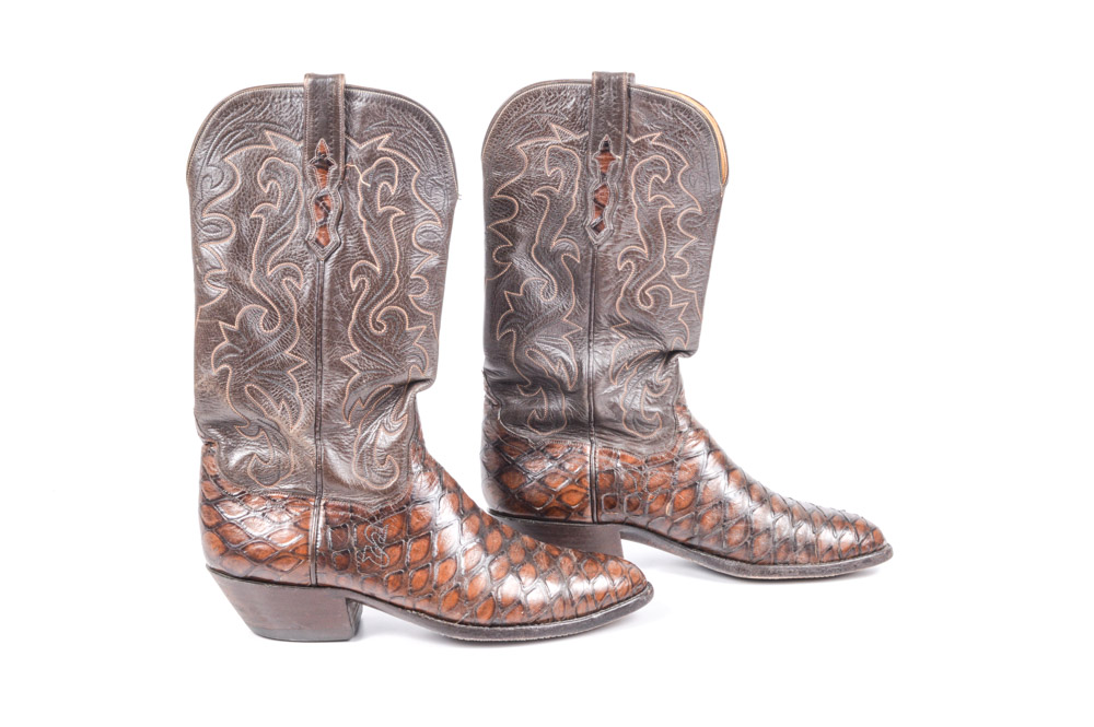 Vintage Cat's Paw Leather Cowboy Boots