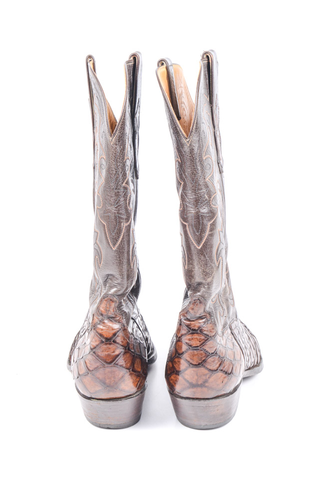 Vintage Cat's Paw Leather Cowboy Boots