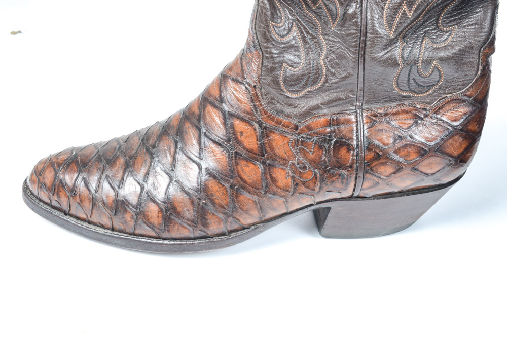 Vintage Cat's Paw Leather Cowboy Boots