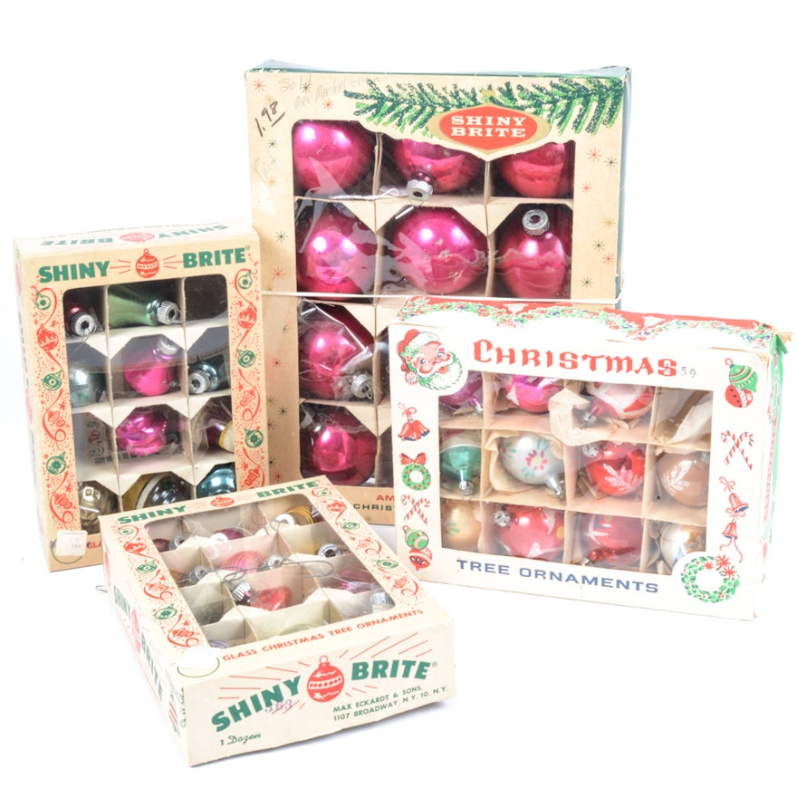 Vintage Shiny Brite and More  Christmas Ornaments