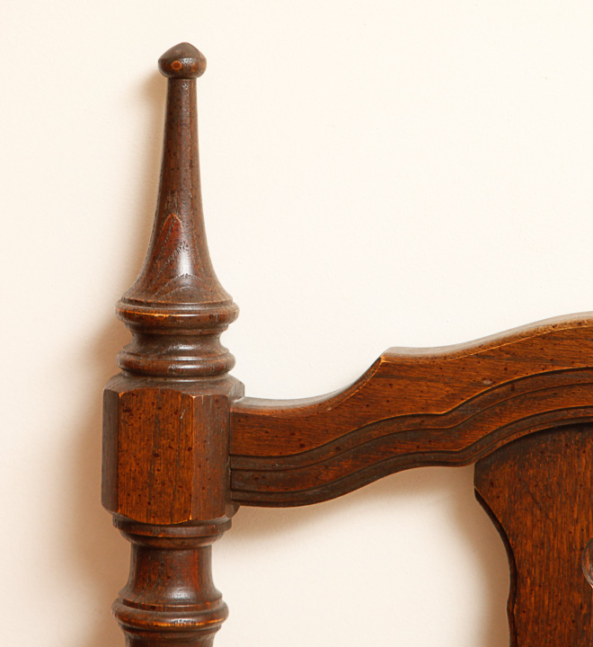 Vintage Oak Full Size Headboard and Frame