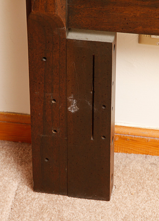 Vintage Oak Full Size Headboard and Frame