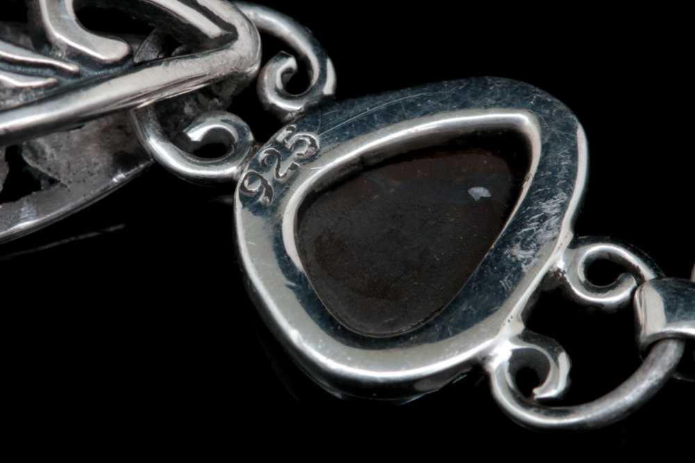 Sterling Silver, Mother of Pearl and Opal Doublet Pendant