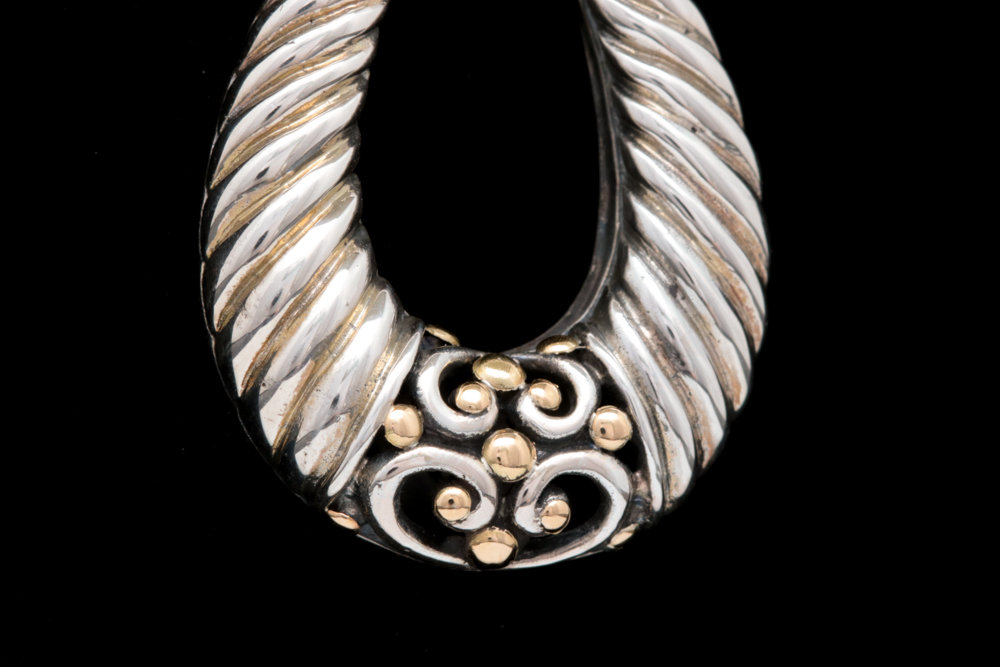 Robert Manse Sterling Silver and 18K Yellow Gold Pendant