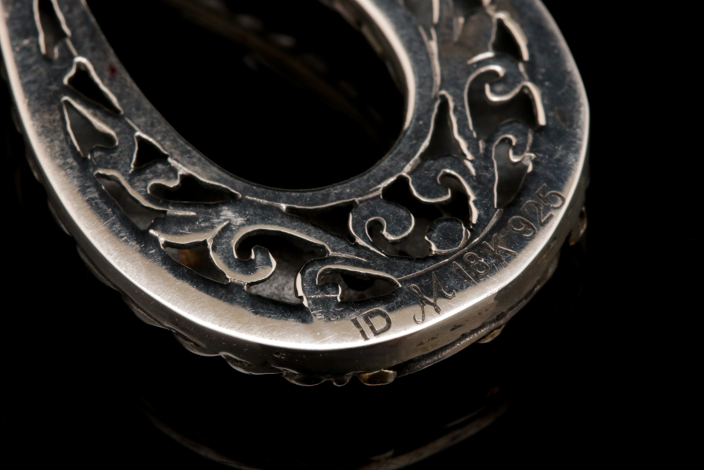 Robert Manse Sterling Silver and 18K Yellow Gold Pendant