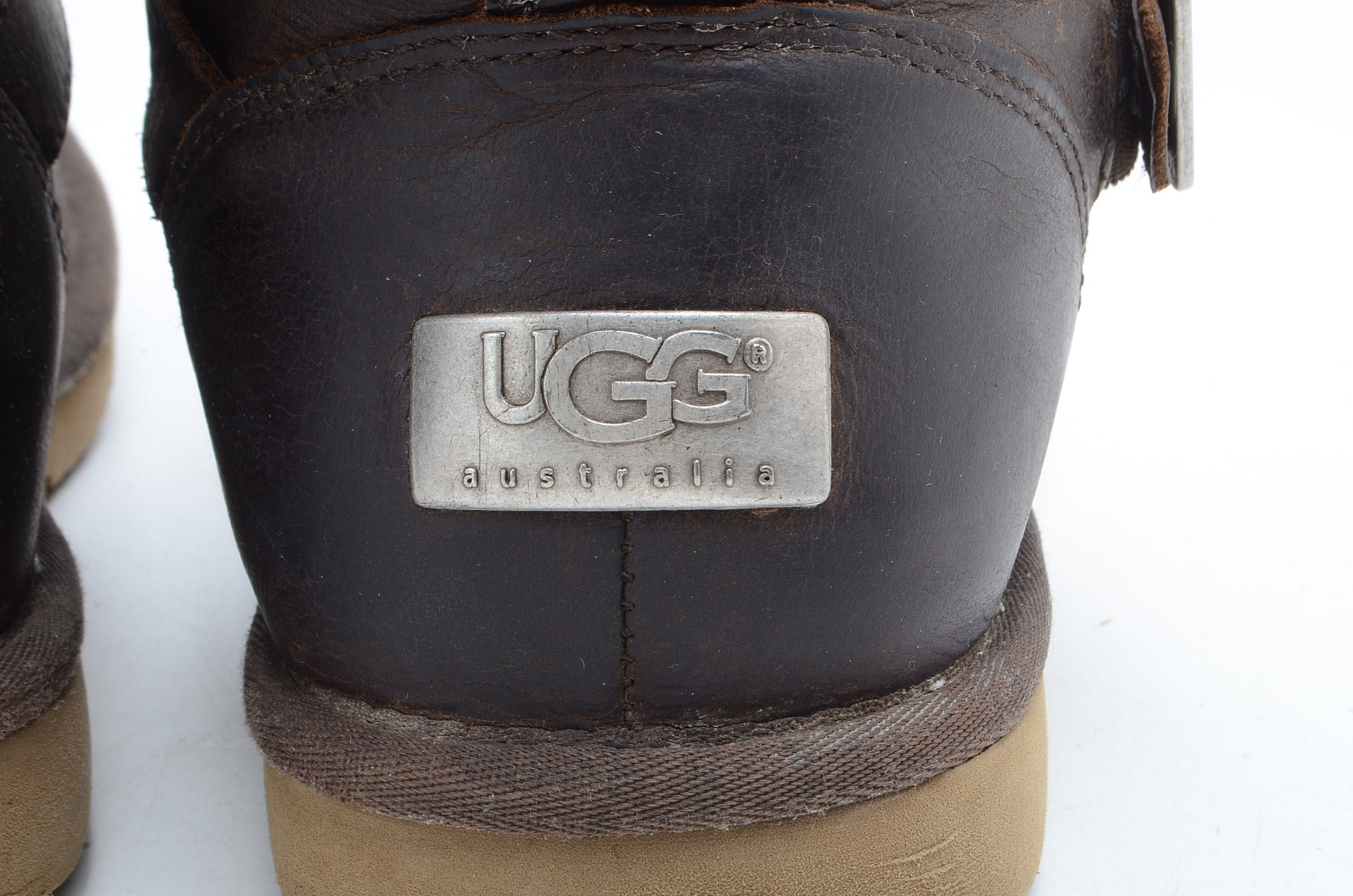 Pair of UGG Australia Kensington Leather and Sheepskin Boots