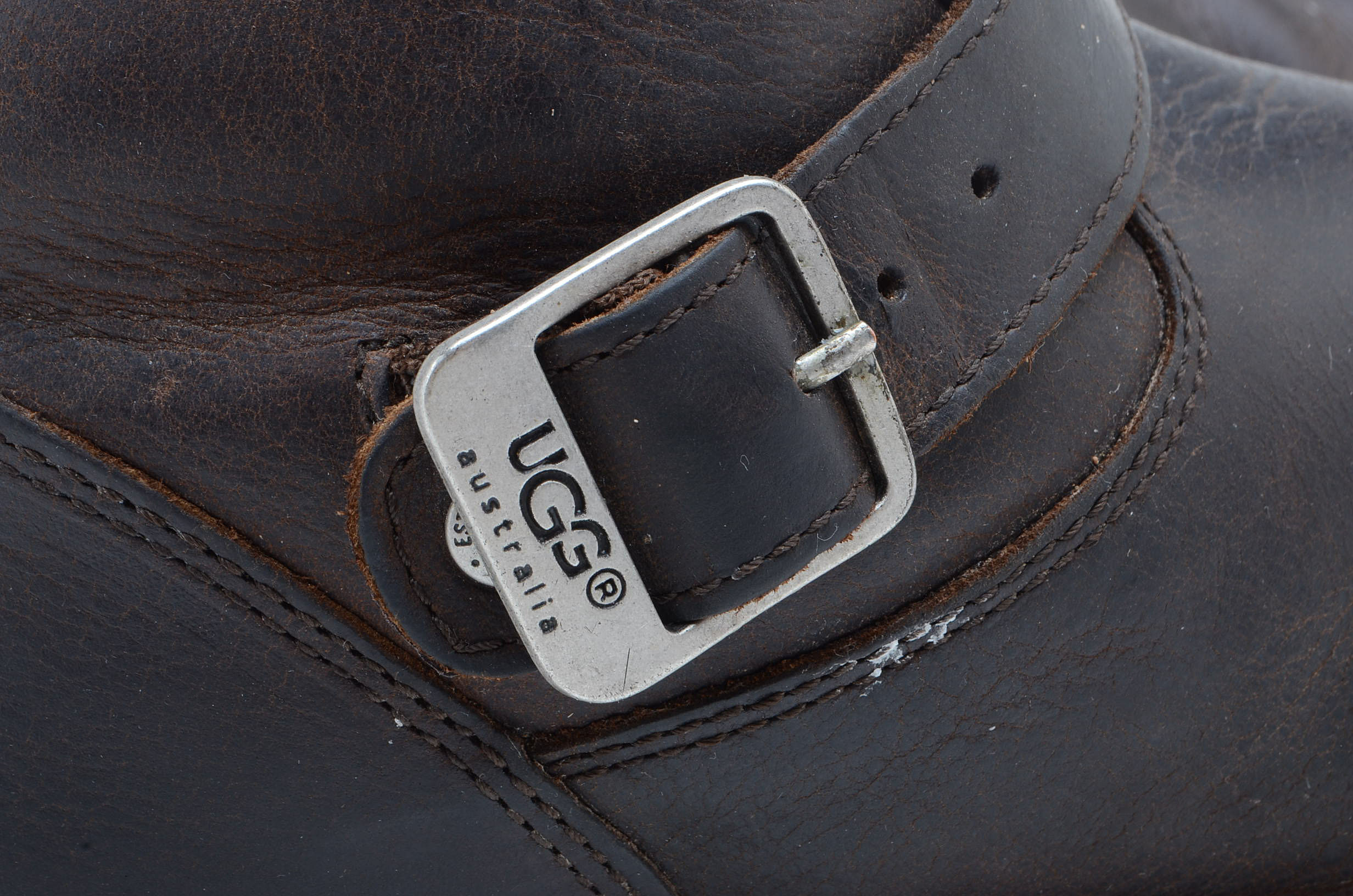 Pair of UGG Australia Kensington Leather and Sheepskin Boots