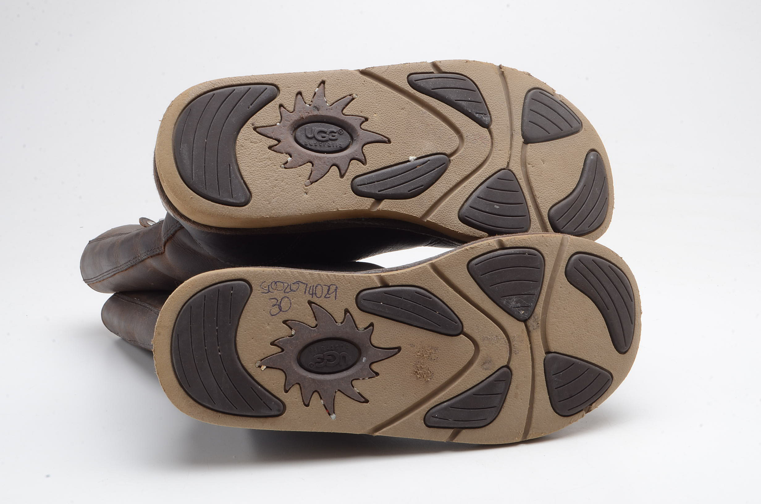 Pair of UGG Australia Kensington Leather and Sheepskin Boots