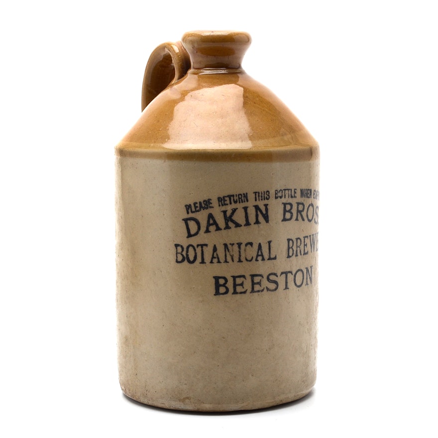 Dakin Bros. English Stoneware Flagon