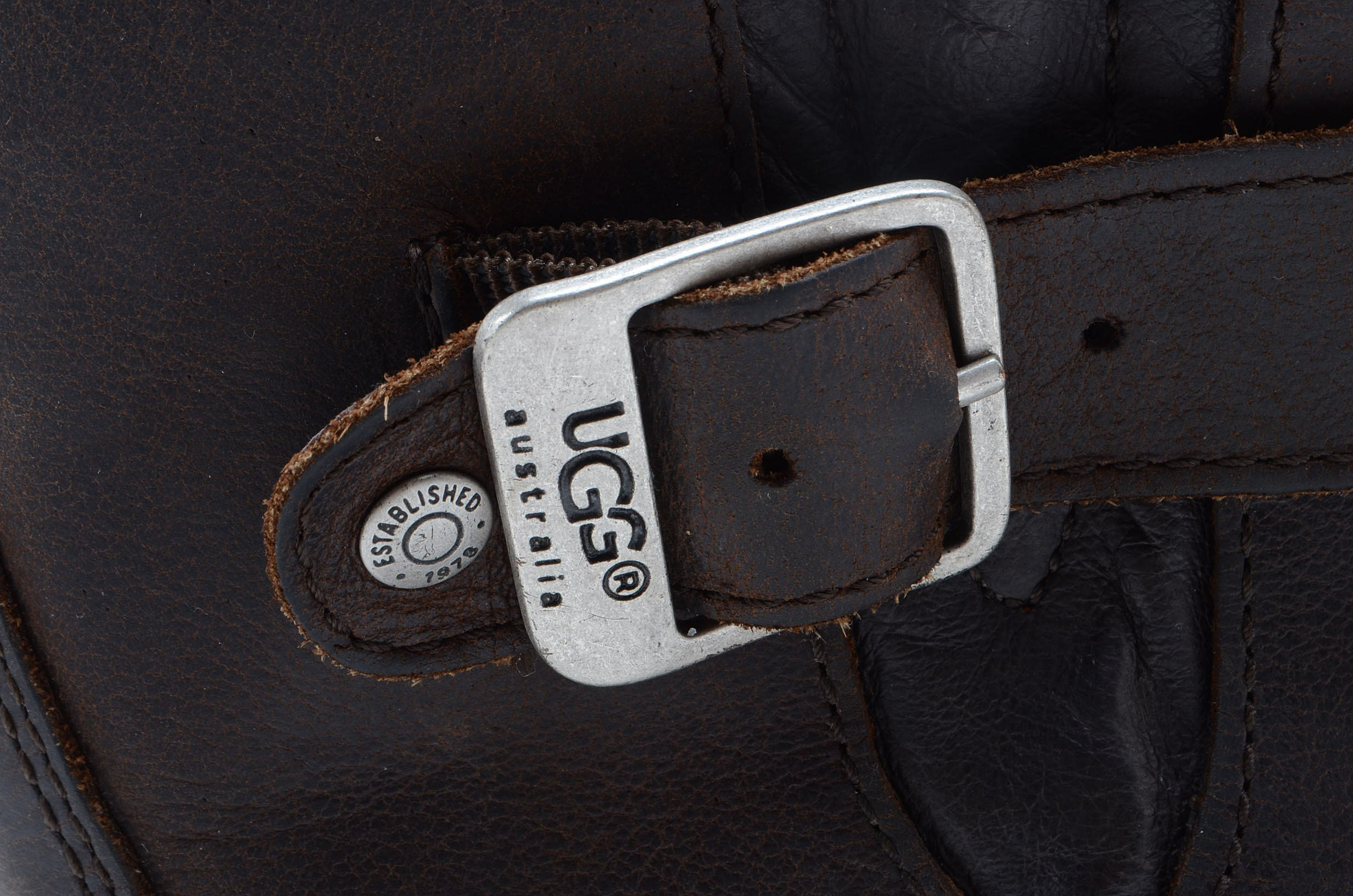 Pair of UGG Australia Kensington Leather and Sheepskin Boots