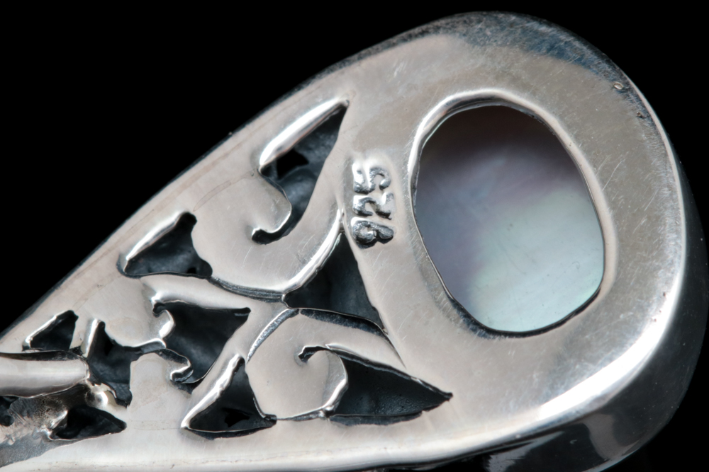 Sterling Silver and Mabé Pearl Pendant