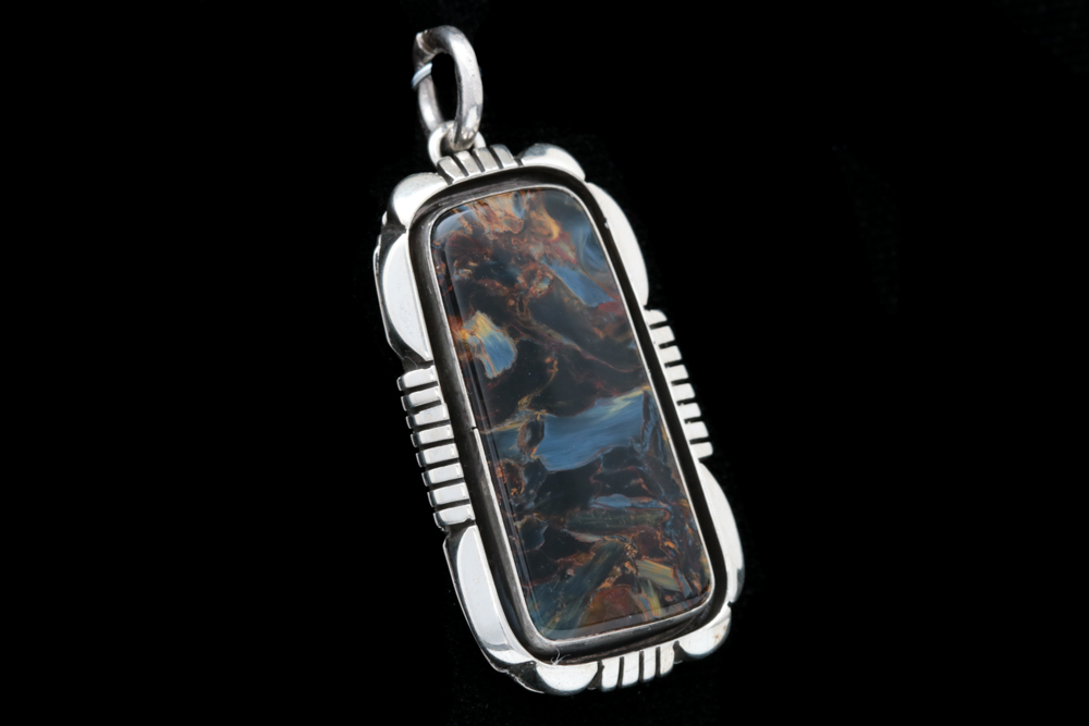 Sterling Silver and Pietersite Pendant