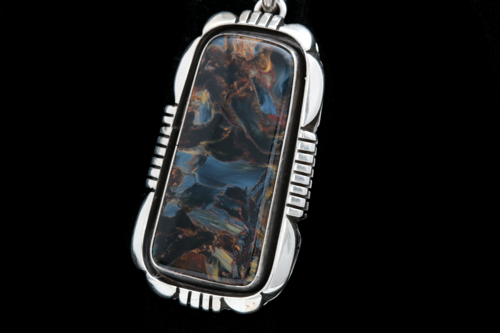 Sterling Silver and Pietersite Pendant