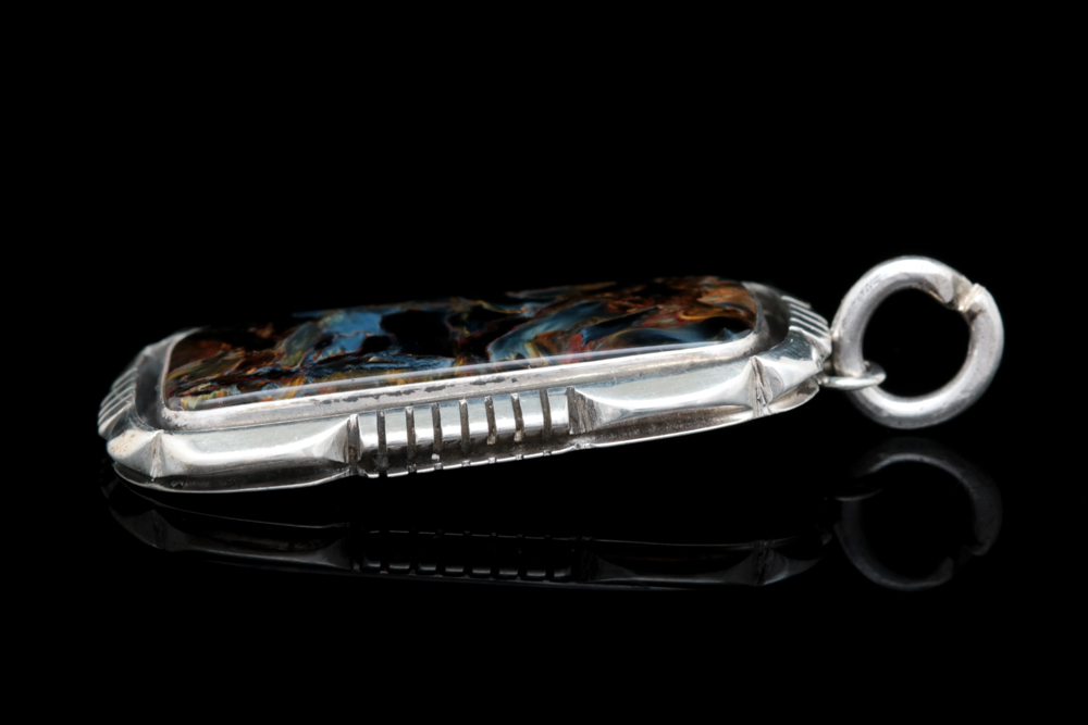 Sterling Silver and Pietersite Pendant