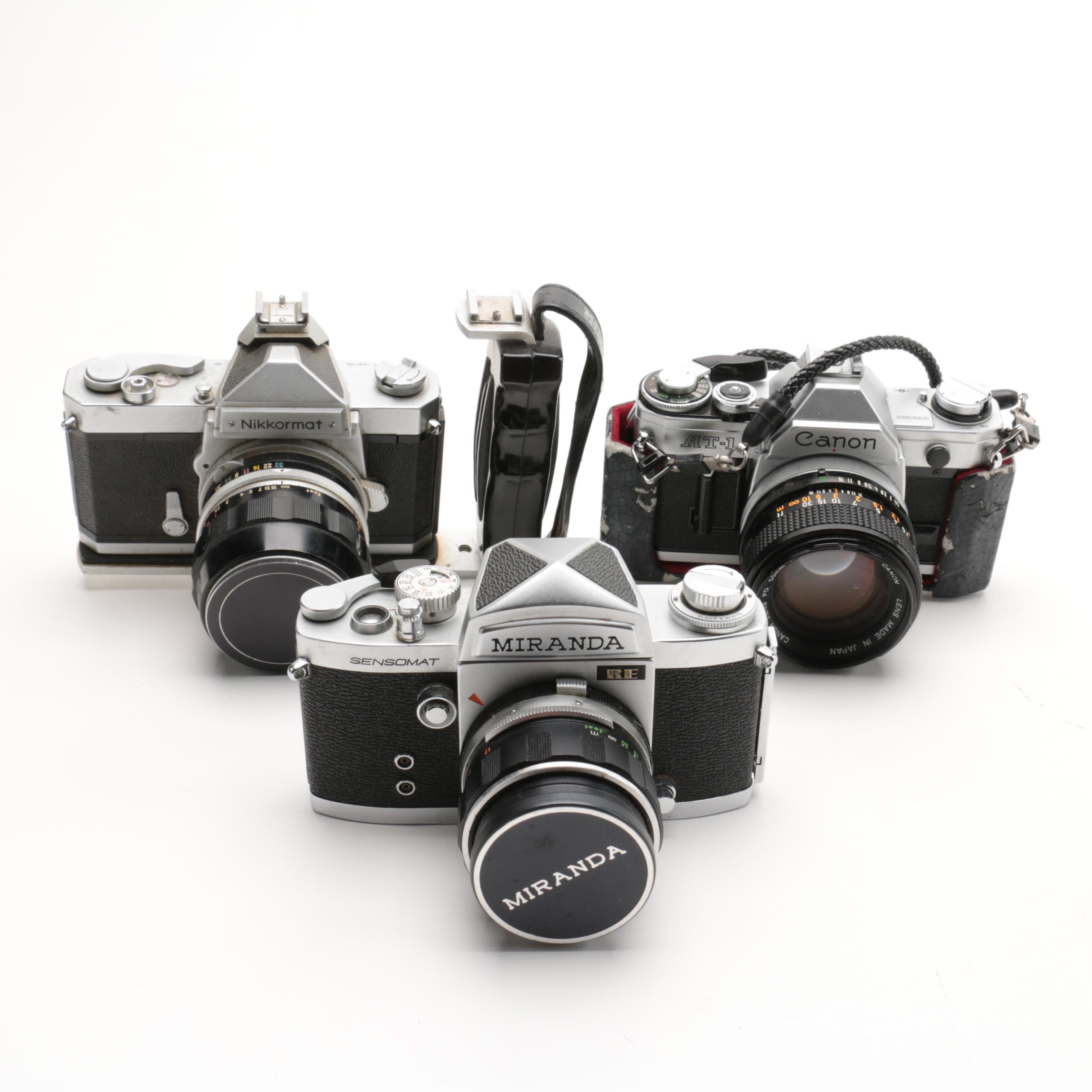 Nikkormat, Canon and Miranda Cameras
