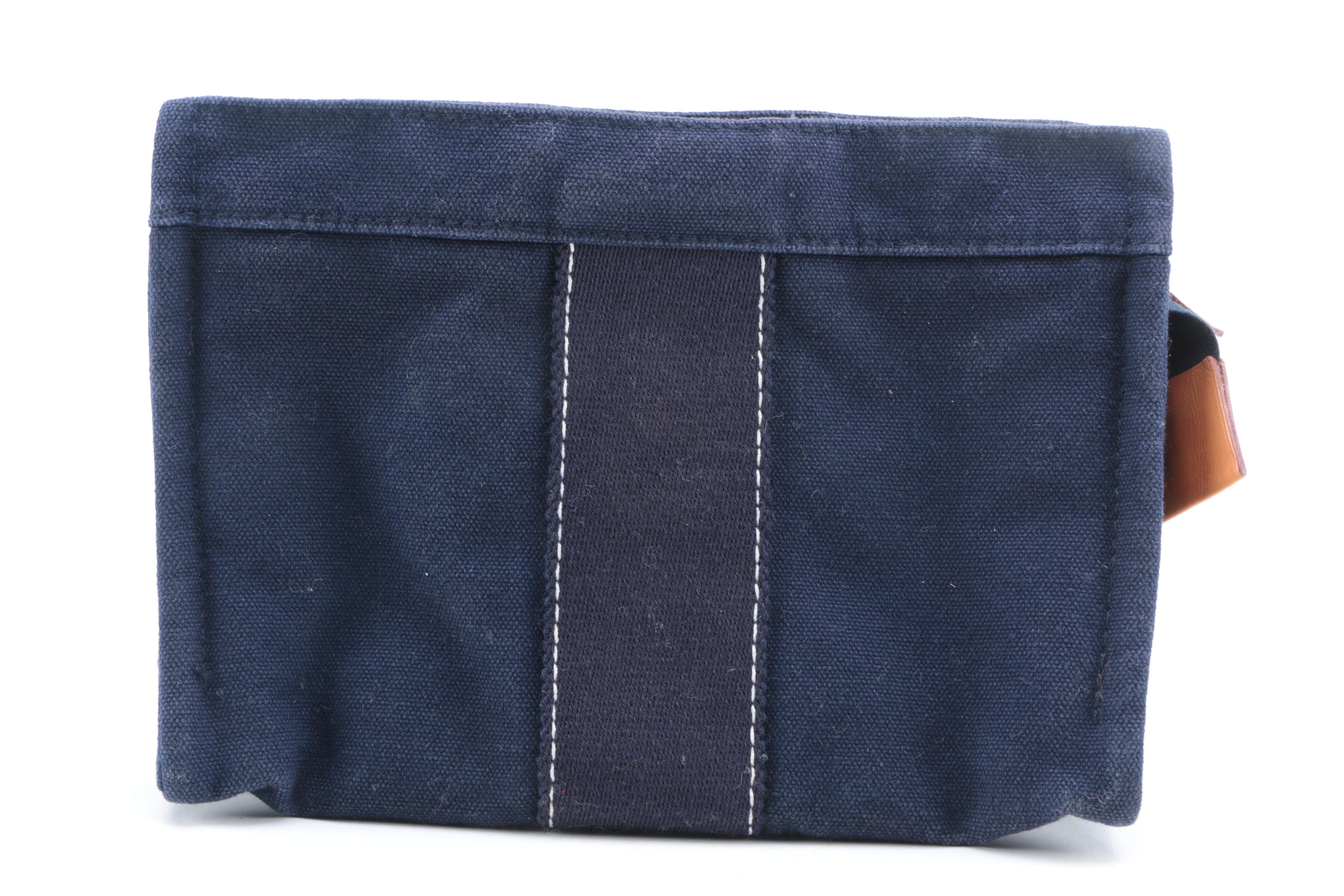 Hermès Canvas Deauville Pouch