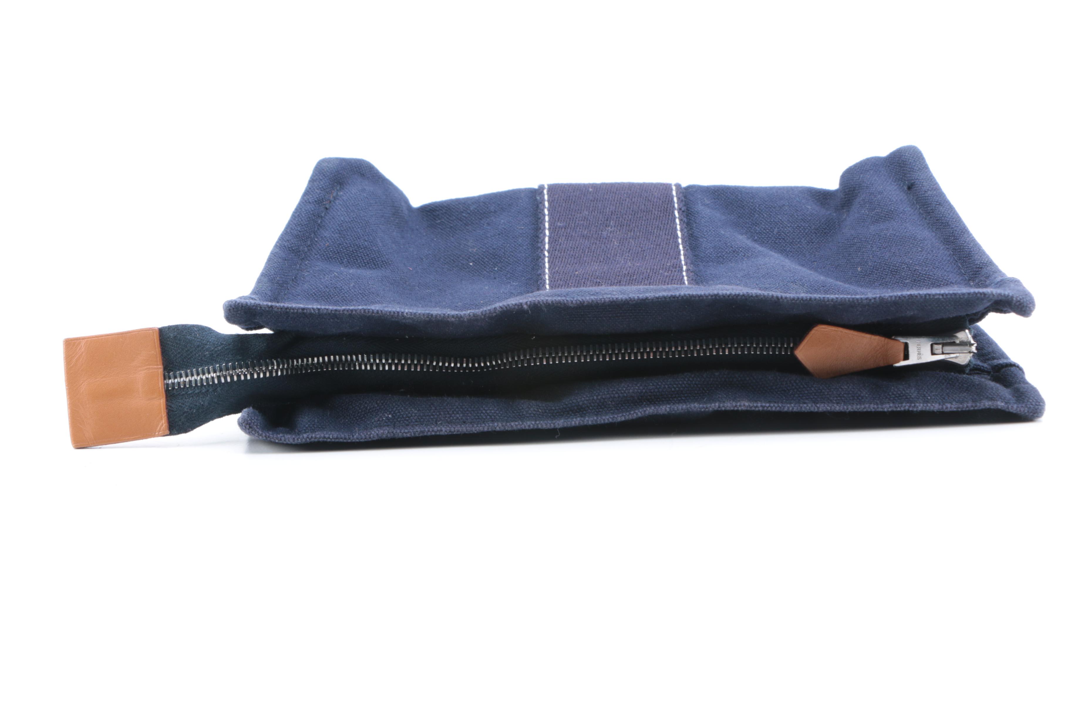 Hermès Canvas Deauville Pouch