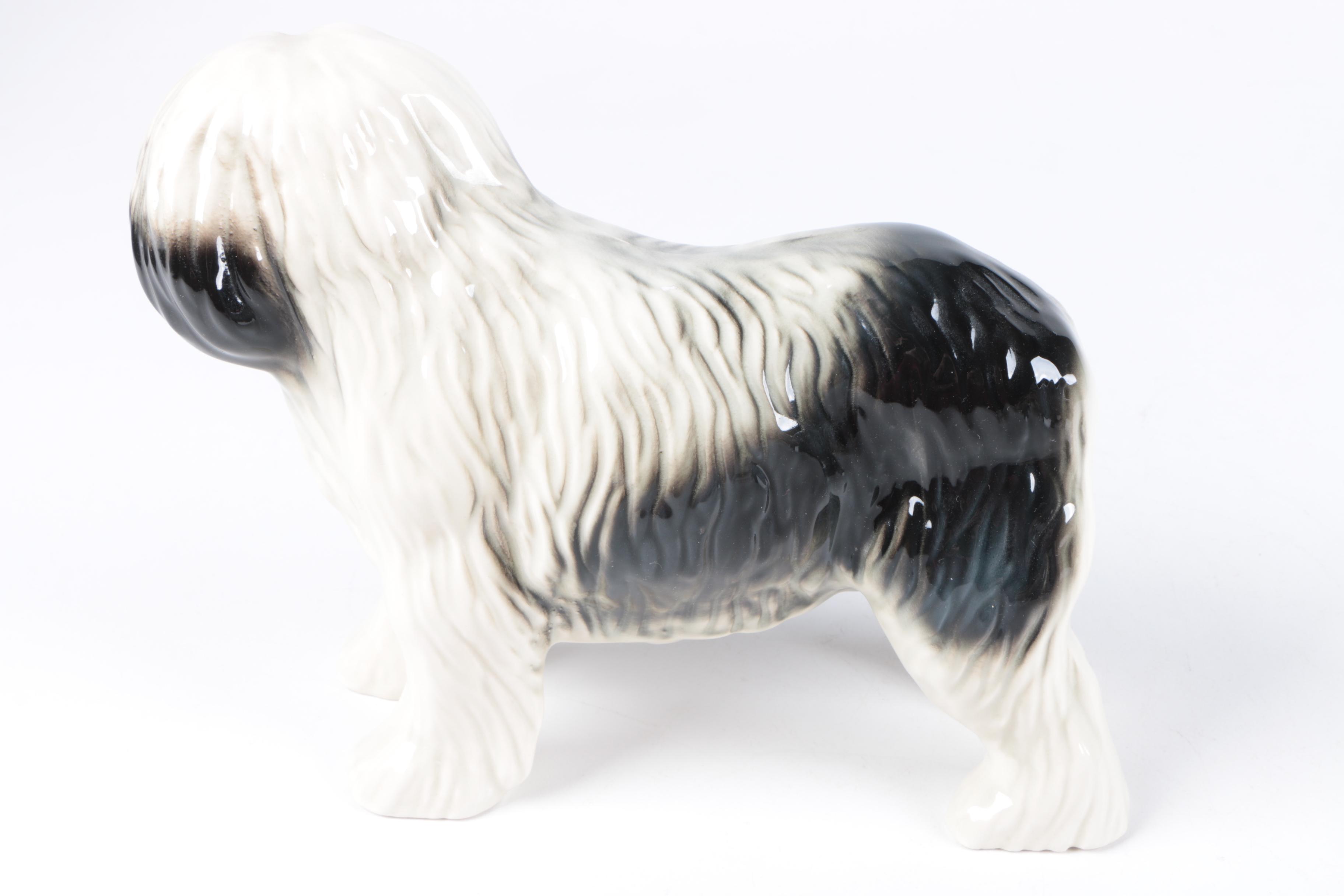 Ceramic and Porcelain Dog Figurines Including Royal Doulton