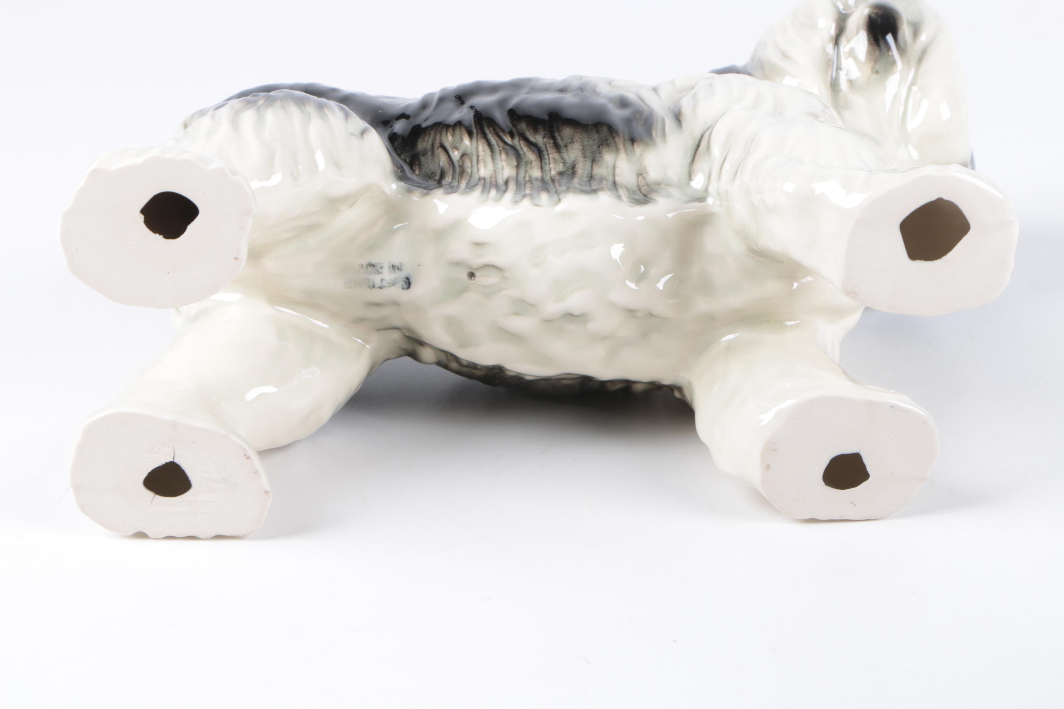 Ceramic and Porcelain Dog Figurines Including Royal Doulton