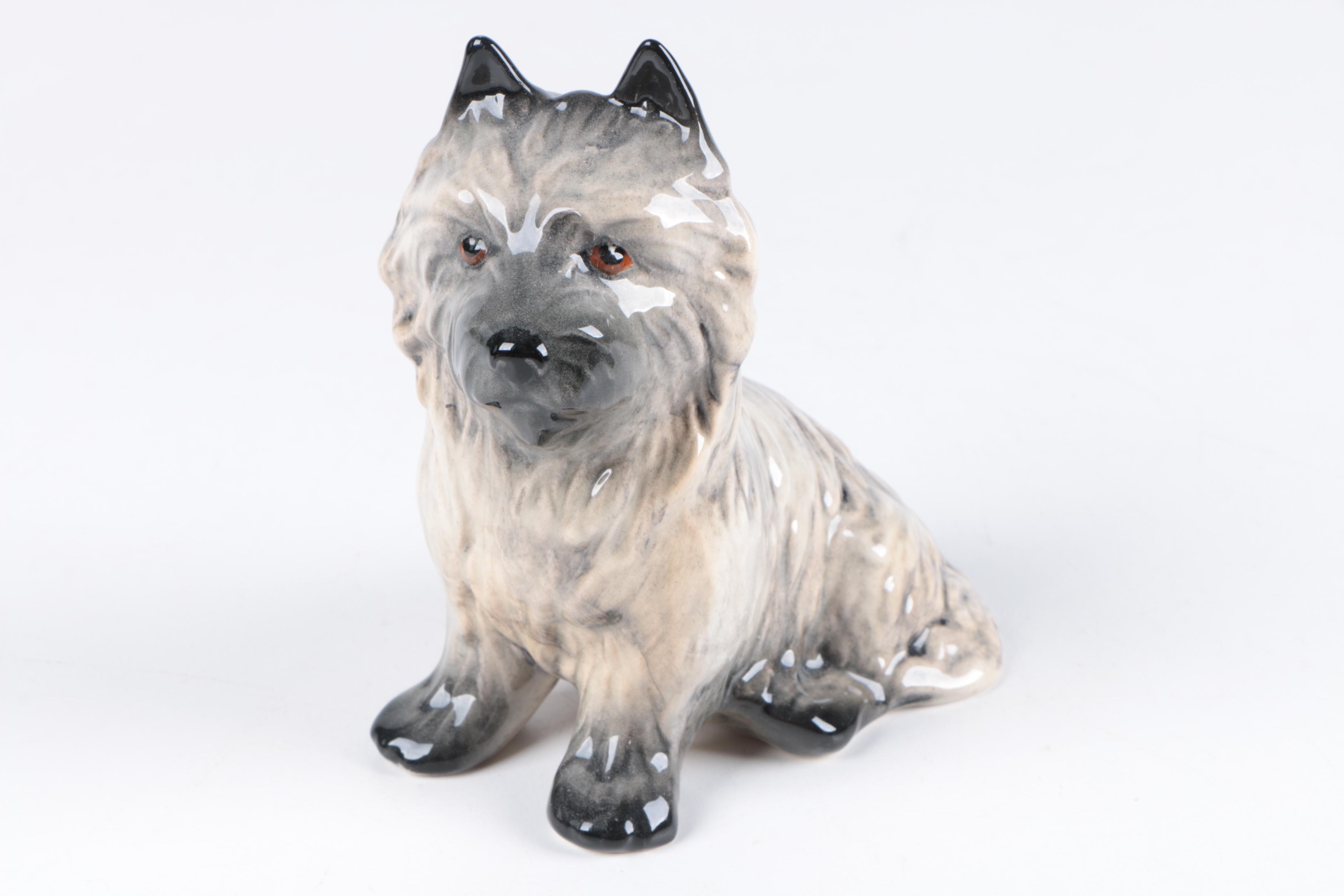 Ceramic and Porcelain Dog Figurines Including Royal Doulton