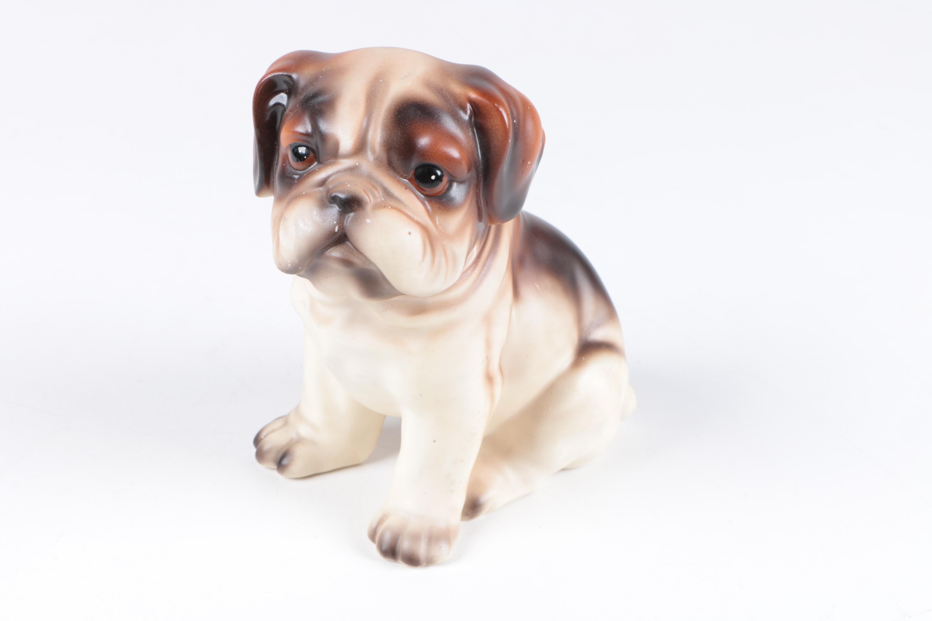 Ceramic and Porcelain Dog Figurines Including Royal Doulton