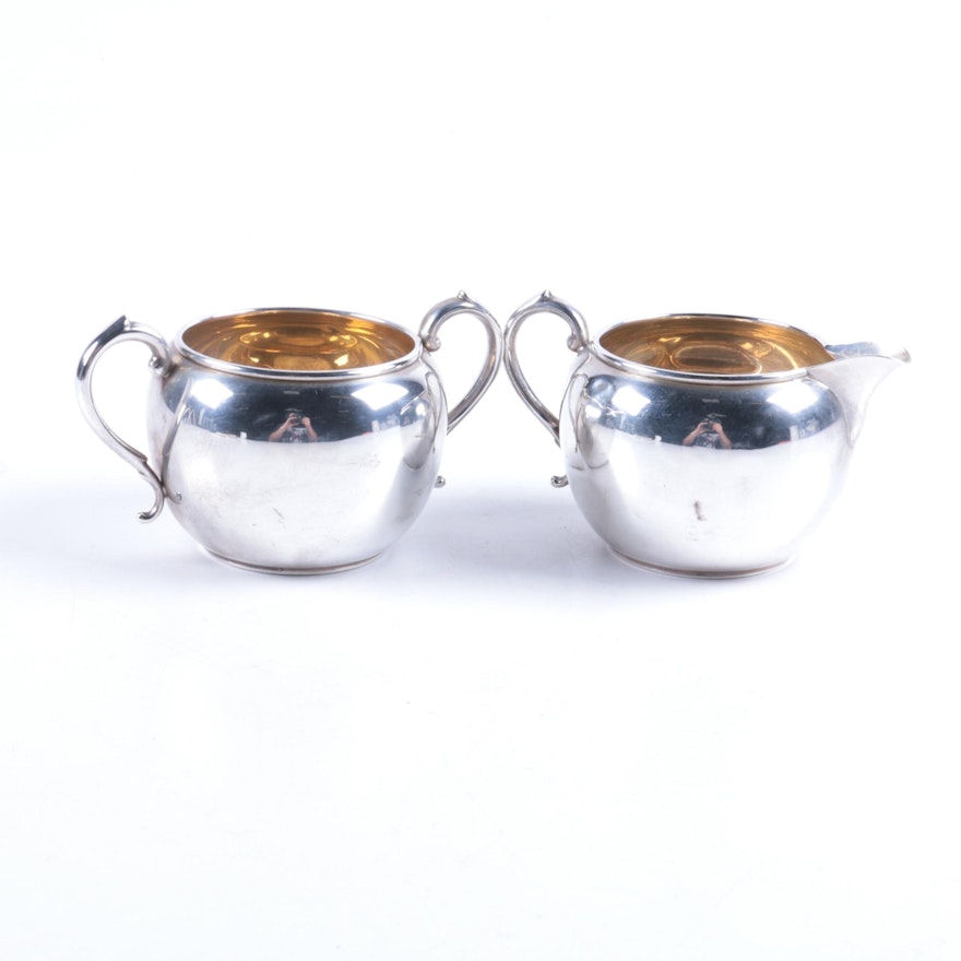 Manchester Silver Company Sterling Silver Creamer and Sugar Set