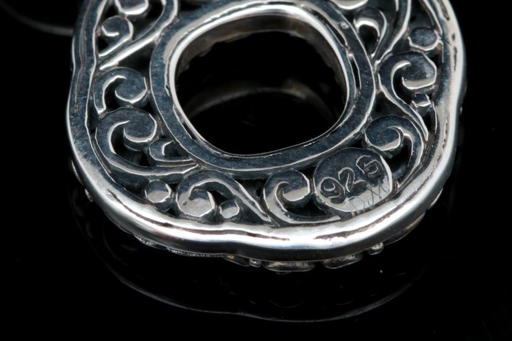 Sterling Silver and 18K Yellow Gold Pendant