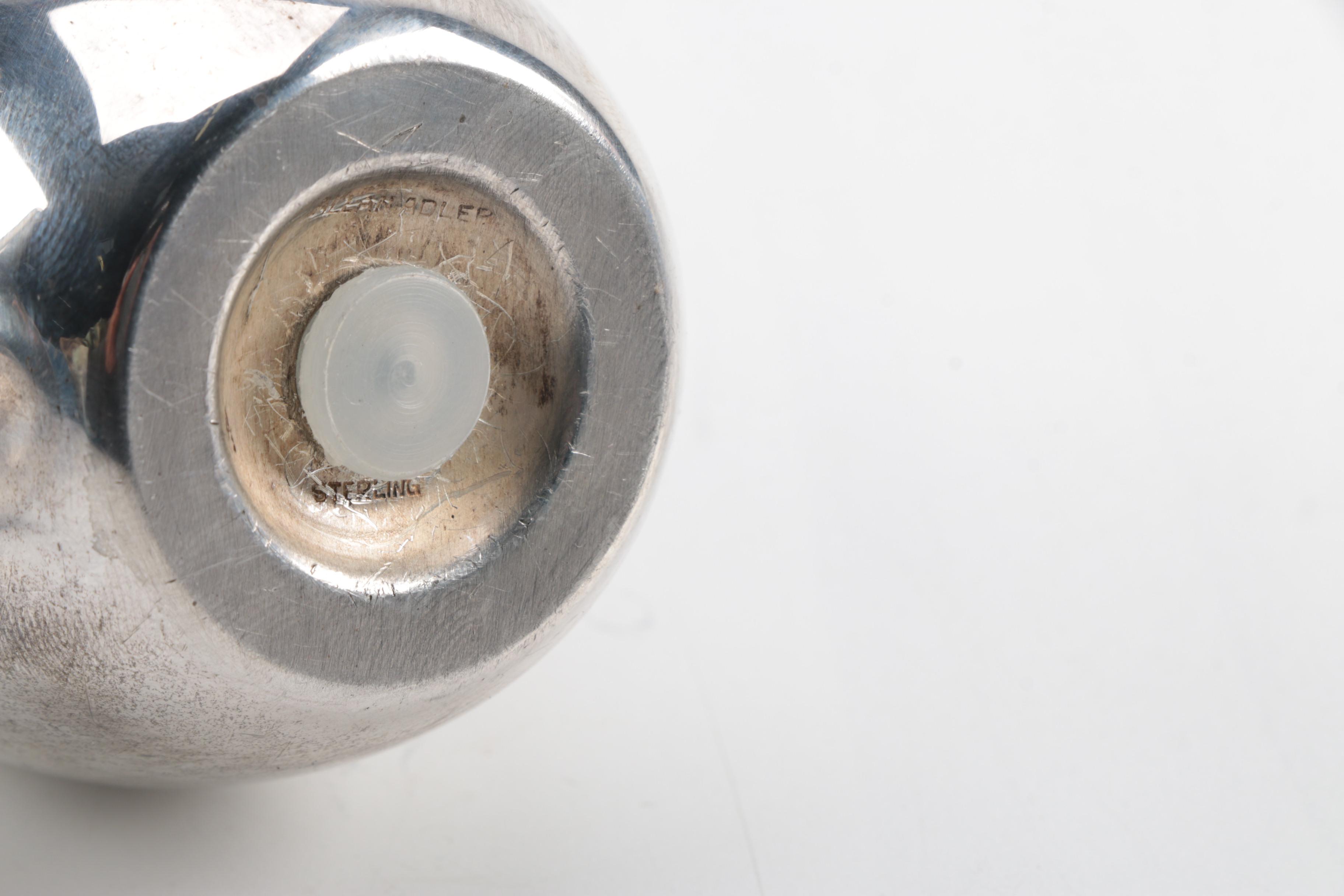 Allan Adler Modernist Sterling Silver Teardrop Shaker Set