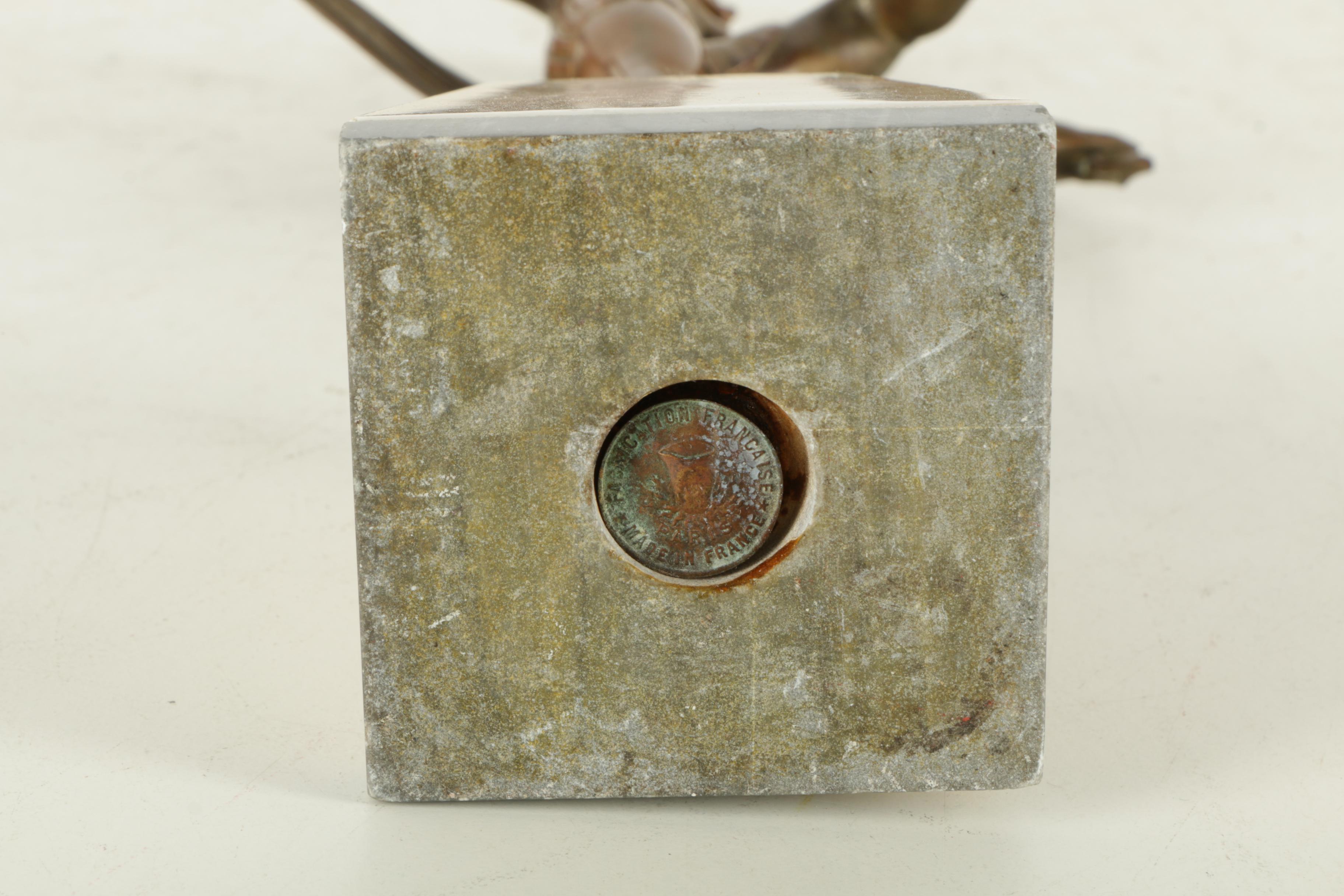 Fabrication Francaise Brass Sculpture of Dancer