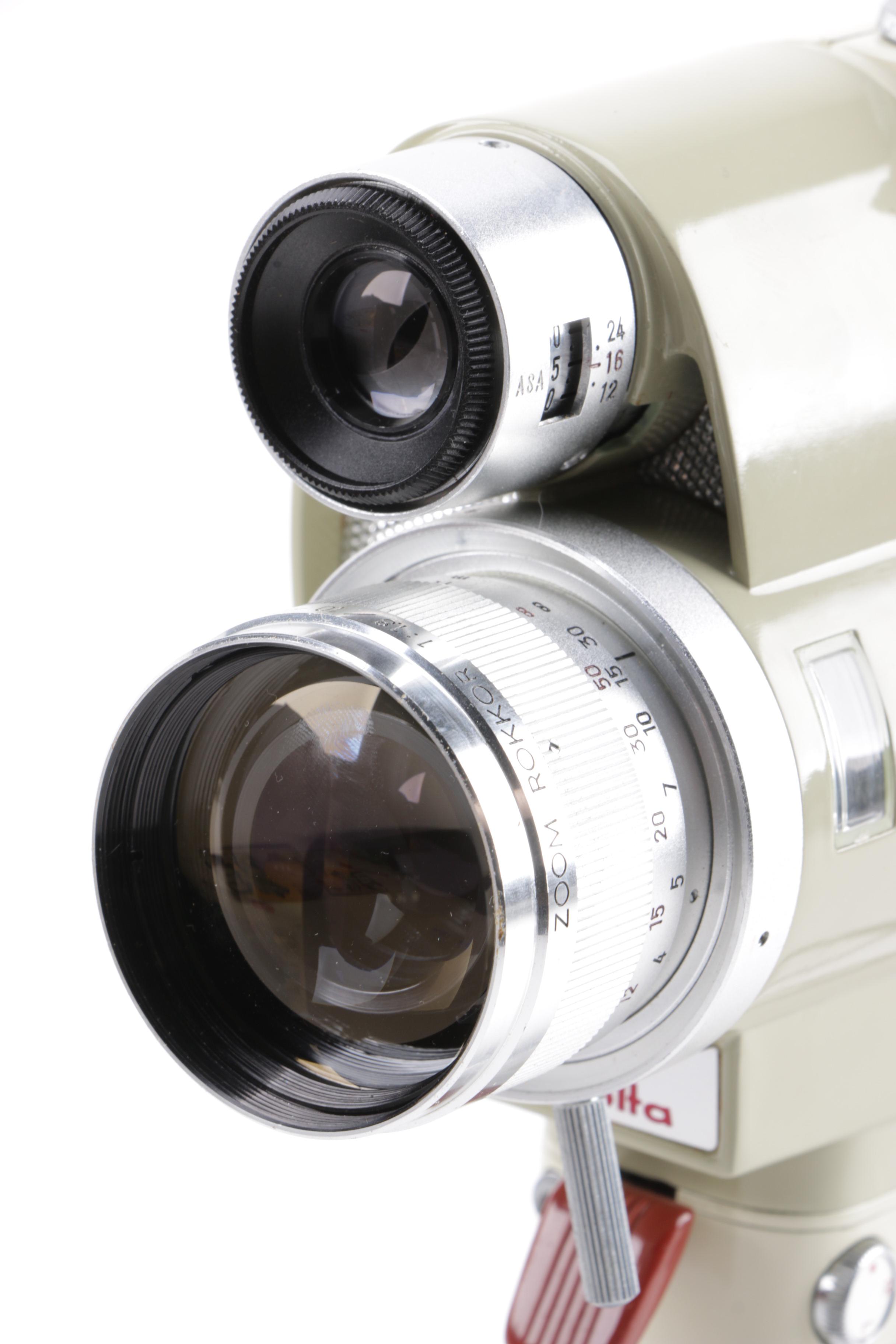 Vintage Minolta Zoom 8 Camcorder with Case