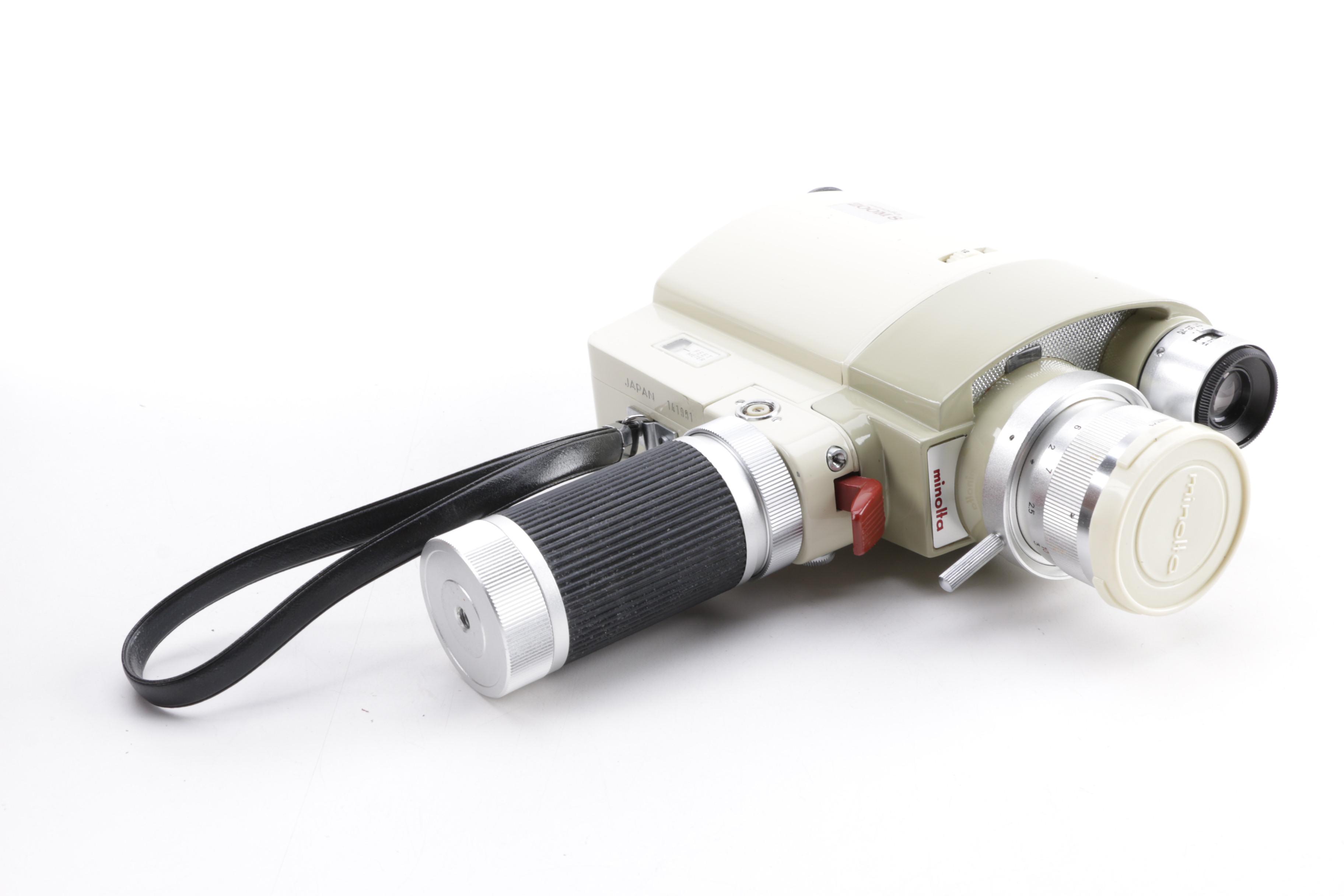 Vintage Minolta Zoom 8 Camcorder with Case