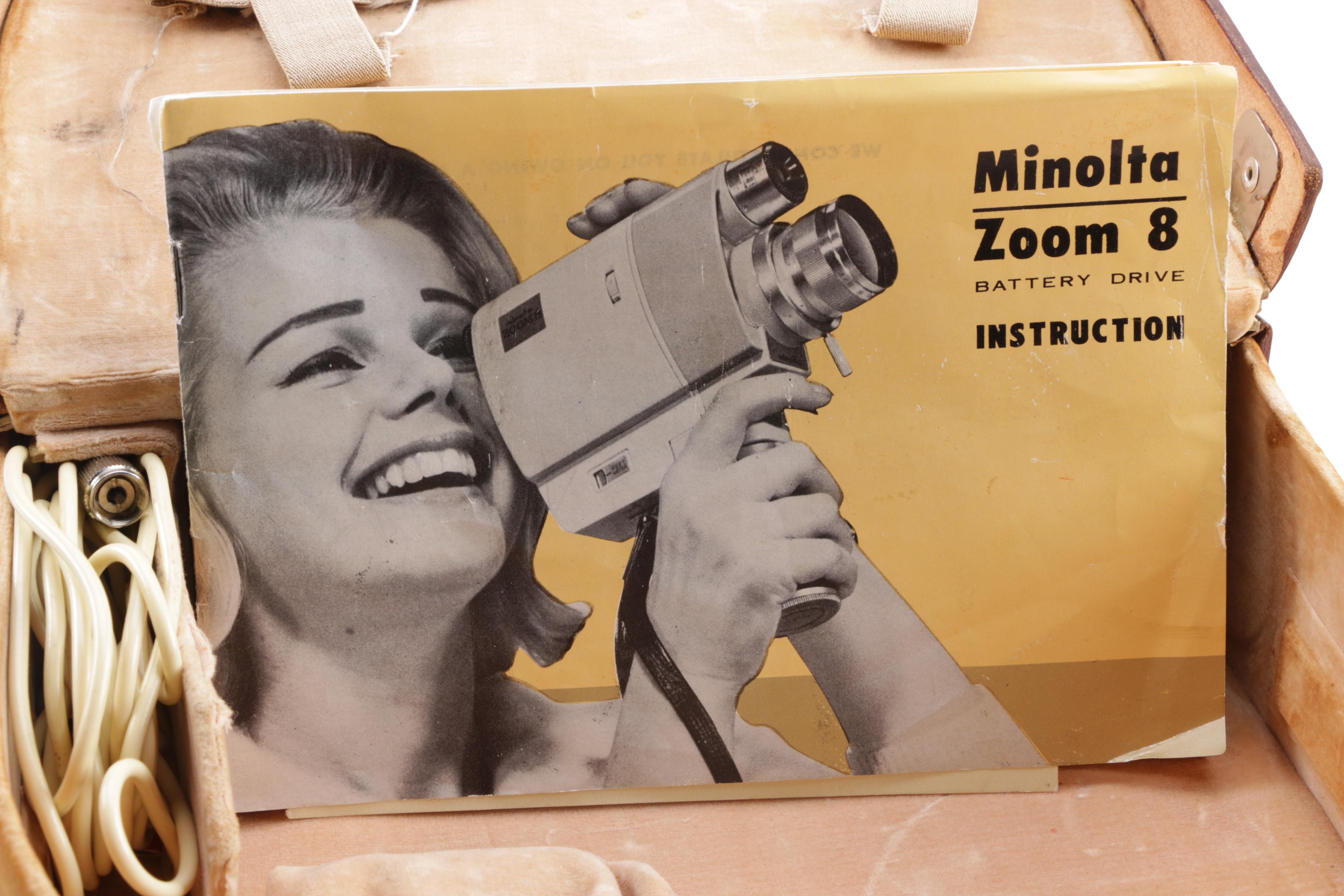 Vintage Minolta Zoom 8 Camcorder with Case