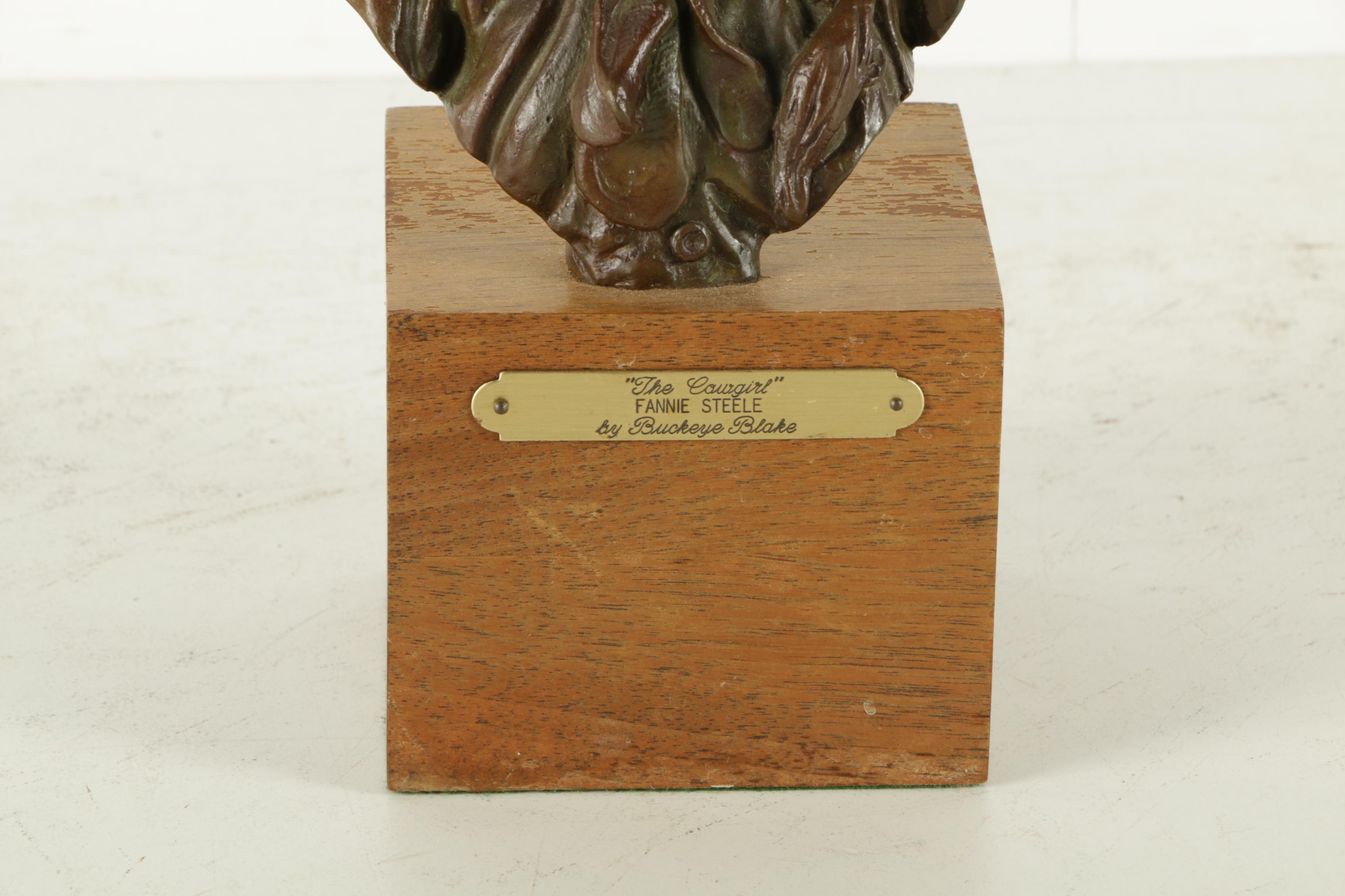 Buckeye Blake Limited Edition Bronze Sculpture "'The Cowgirl' Fannie Steele"