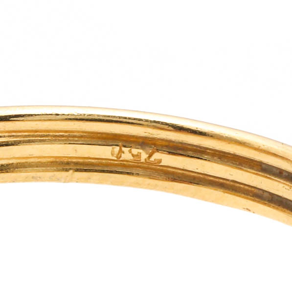 18K Yellow Gold Gemstone Ring